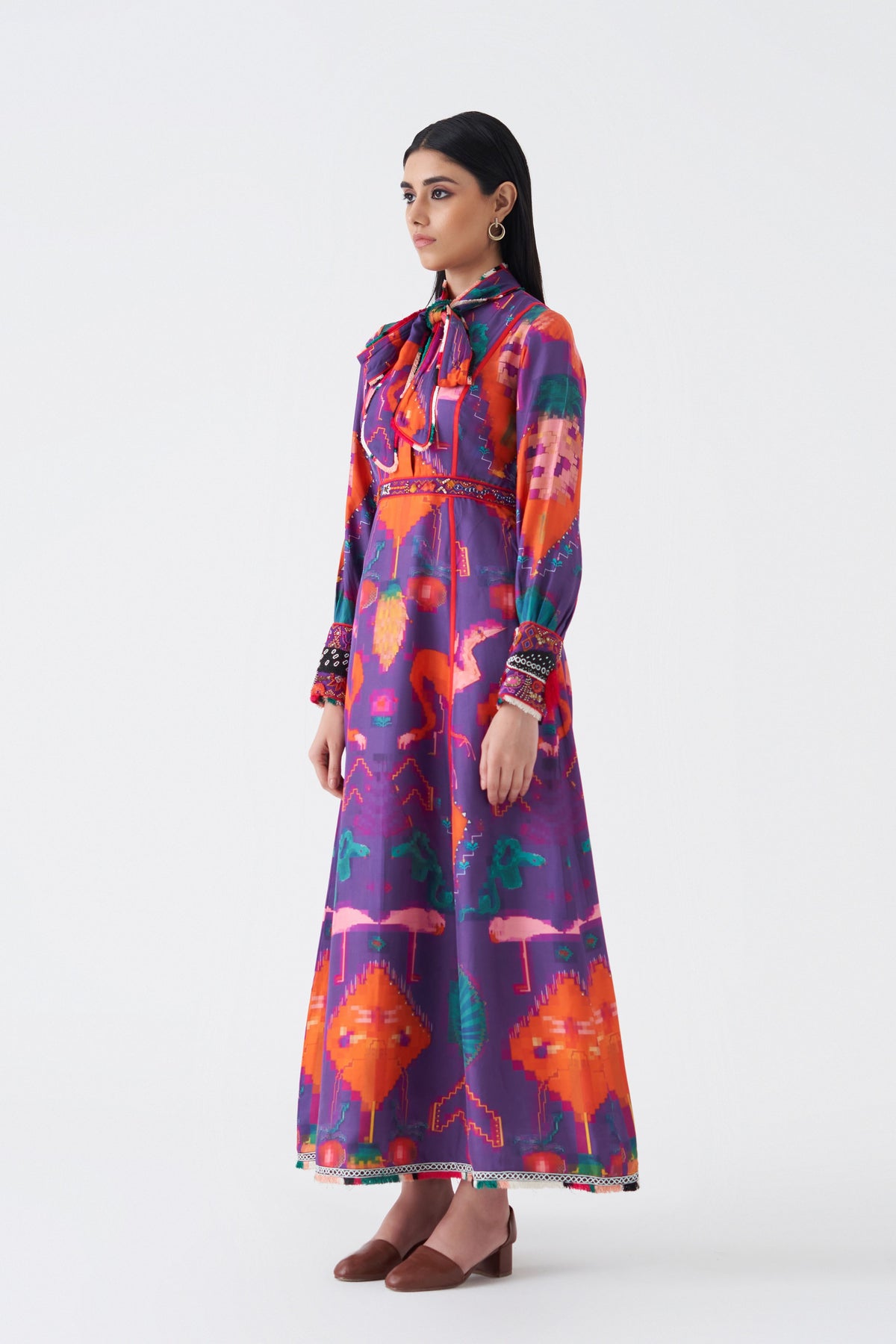 Silk Oaxaca Morado Dress