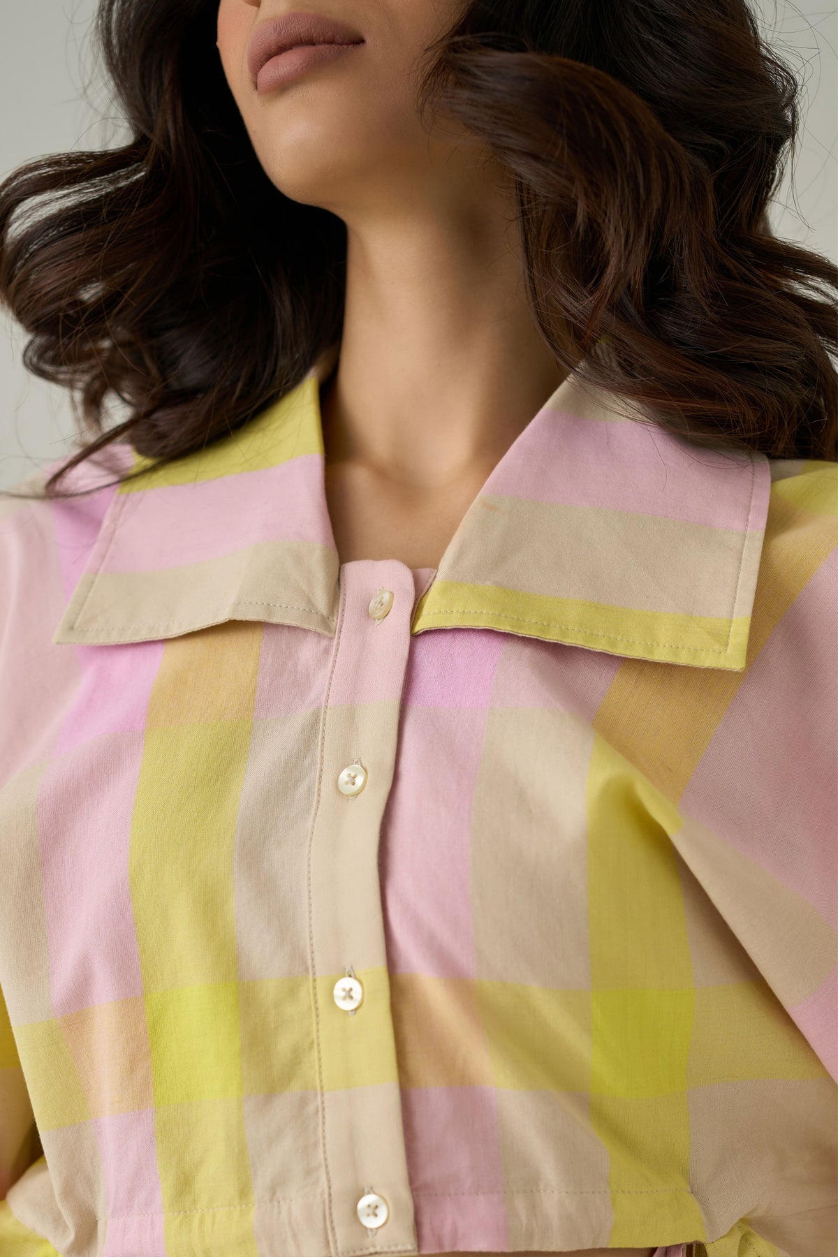 Madras Cropped Shirt