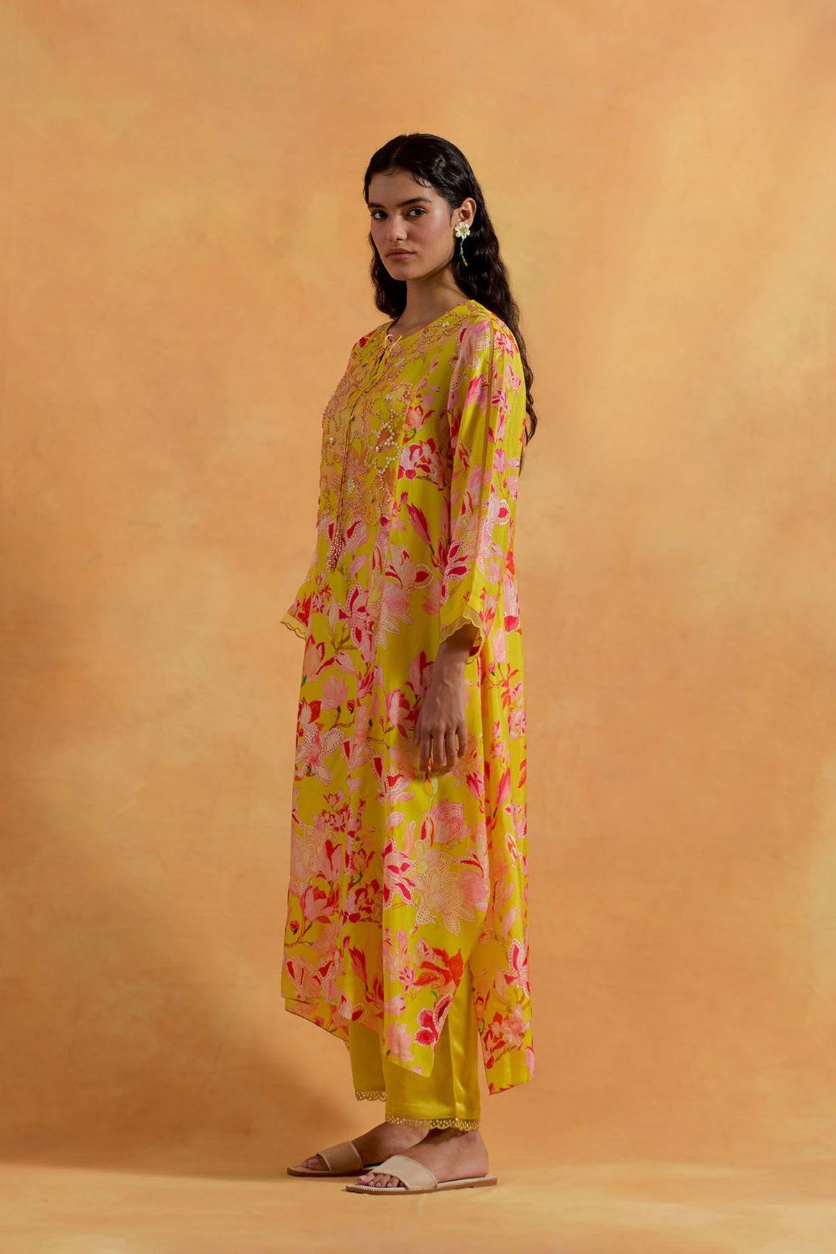 Mango Silk Kurta Set