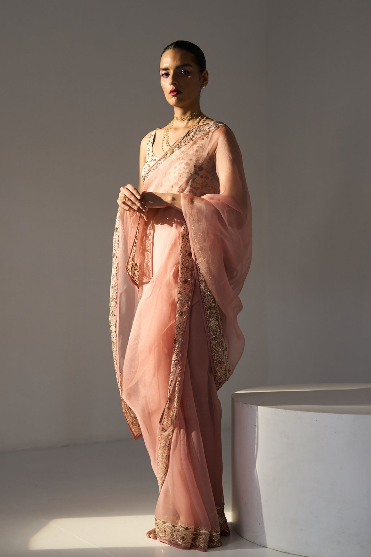 Pink Pavit Saree