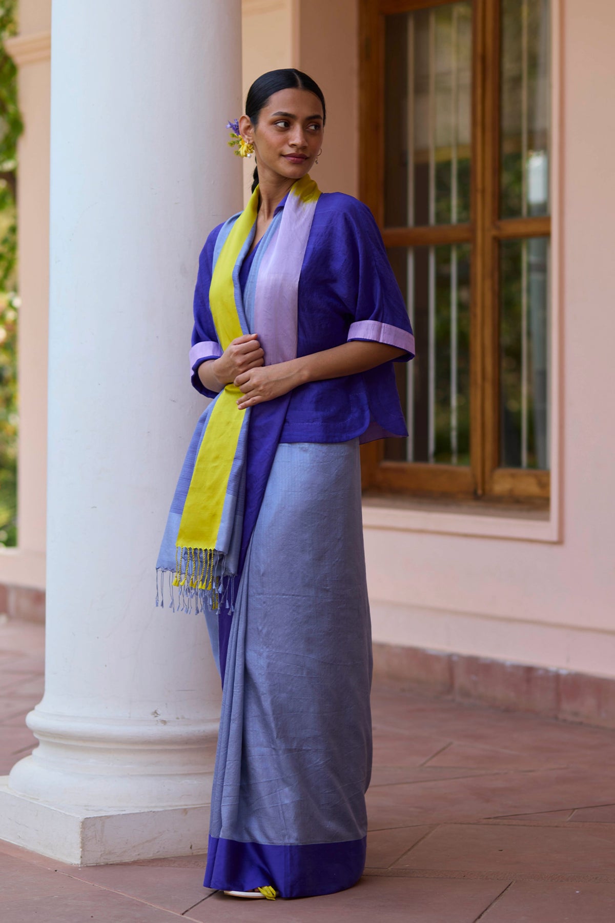 Crescendo Blue Saree