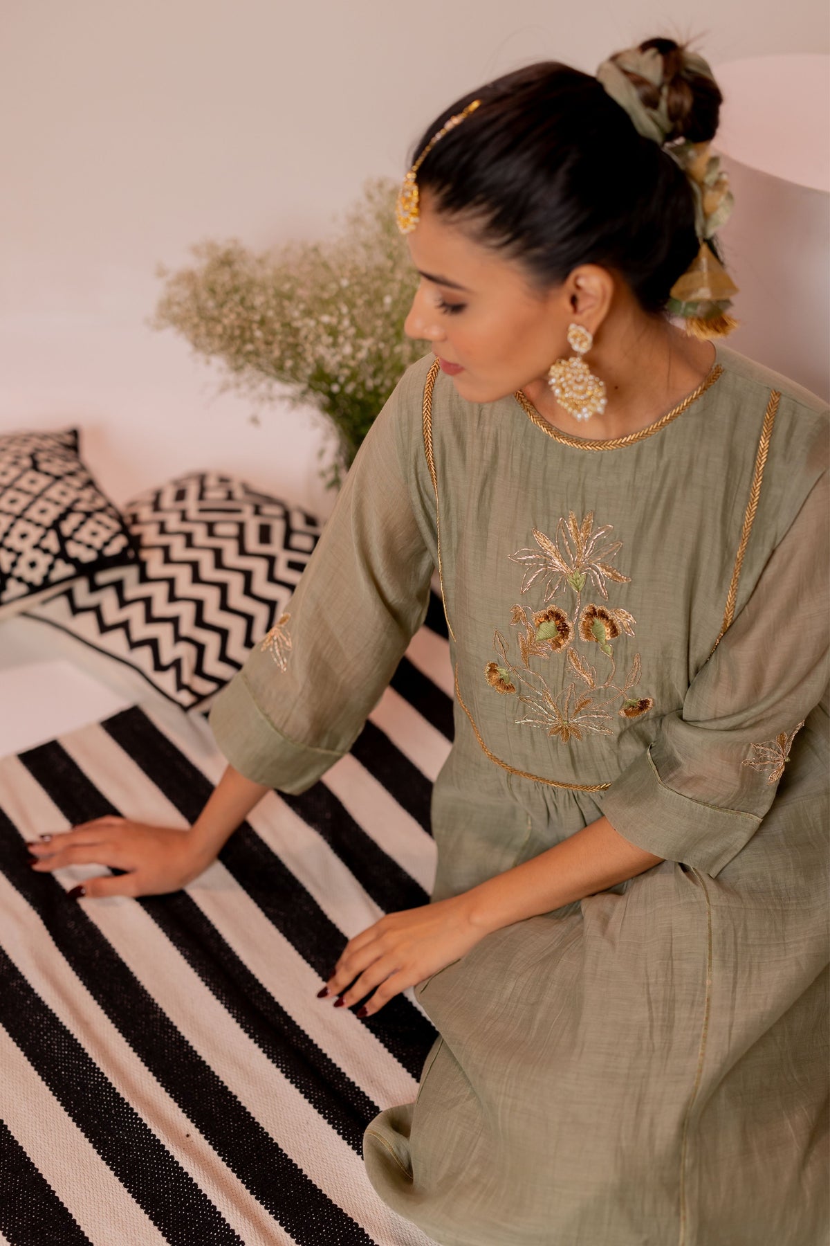 Ruha Green Kurta Set