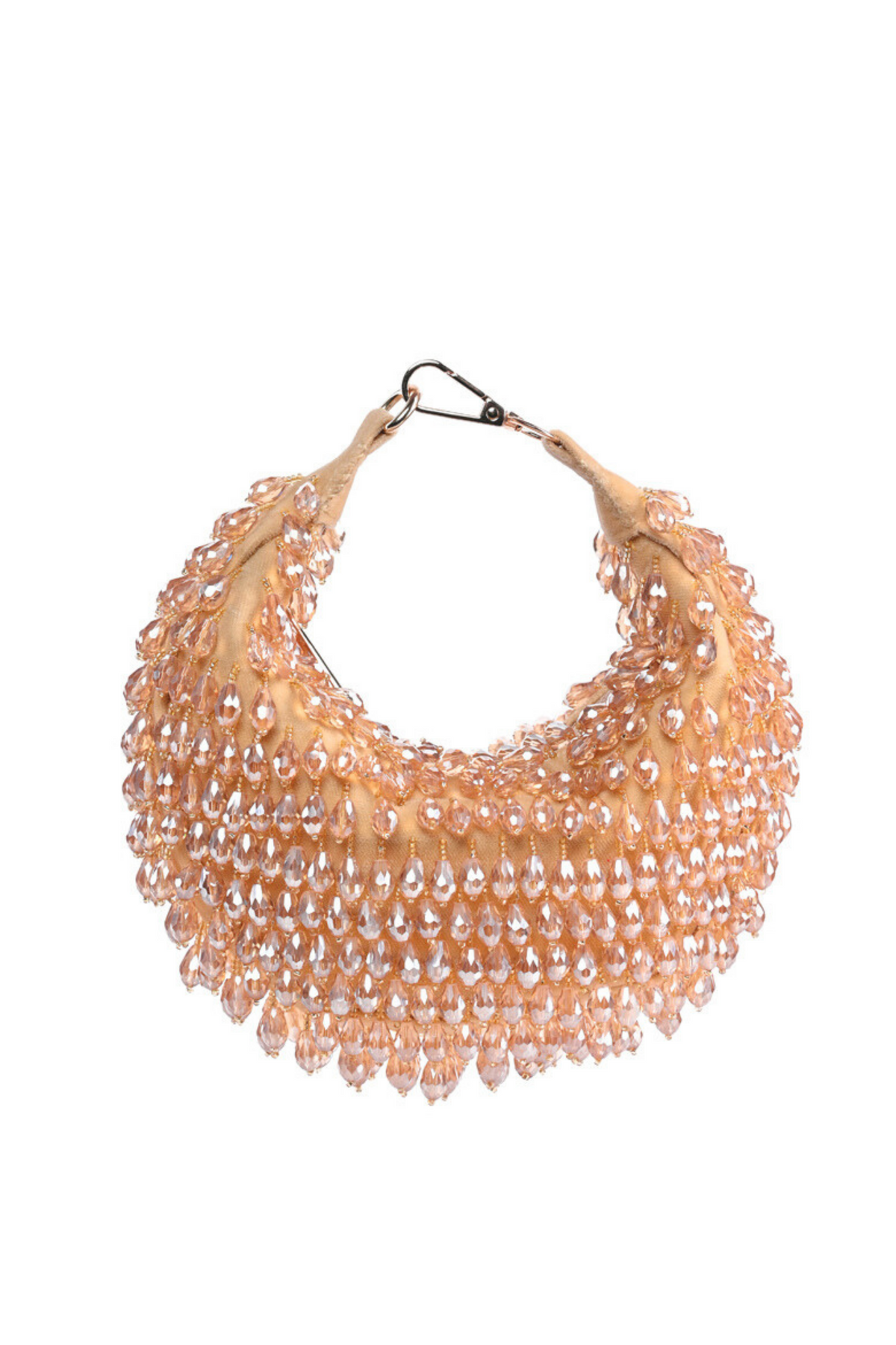 Ophelia Gold Embellished Hobo Bag