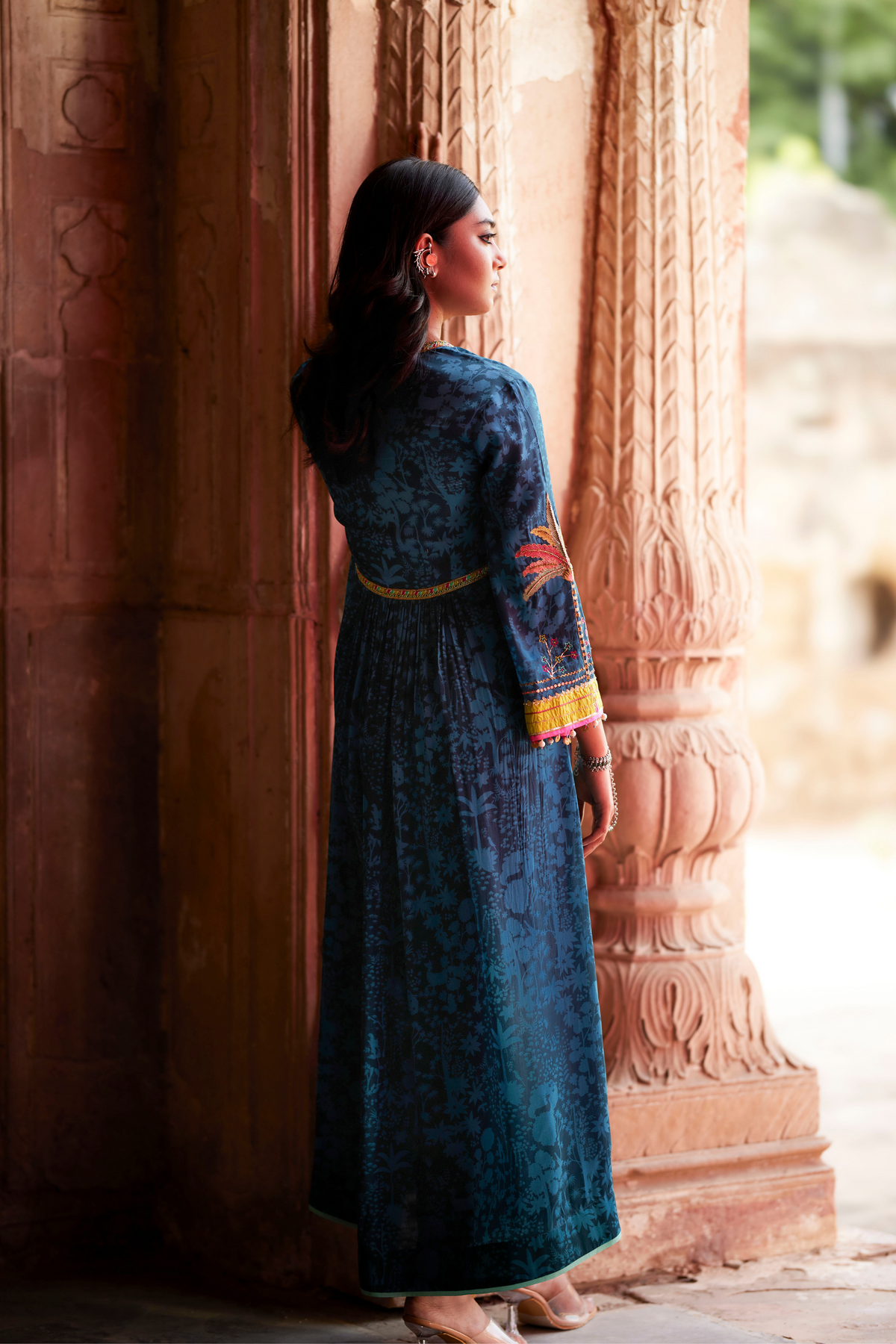 Teal Tree Bell Sleeve Kurta Set