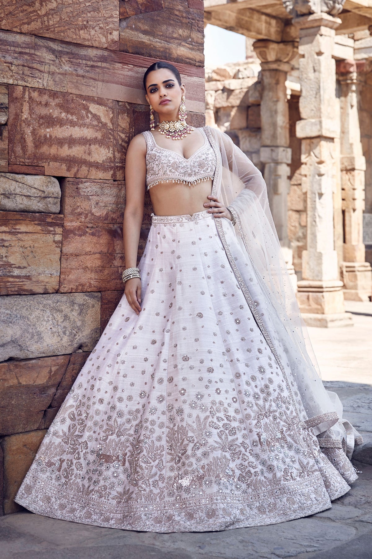 The Ekru Royal Nandi Lehenga Set