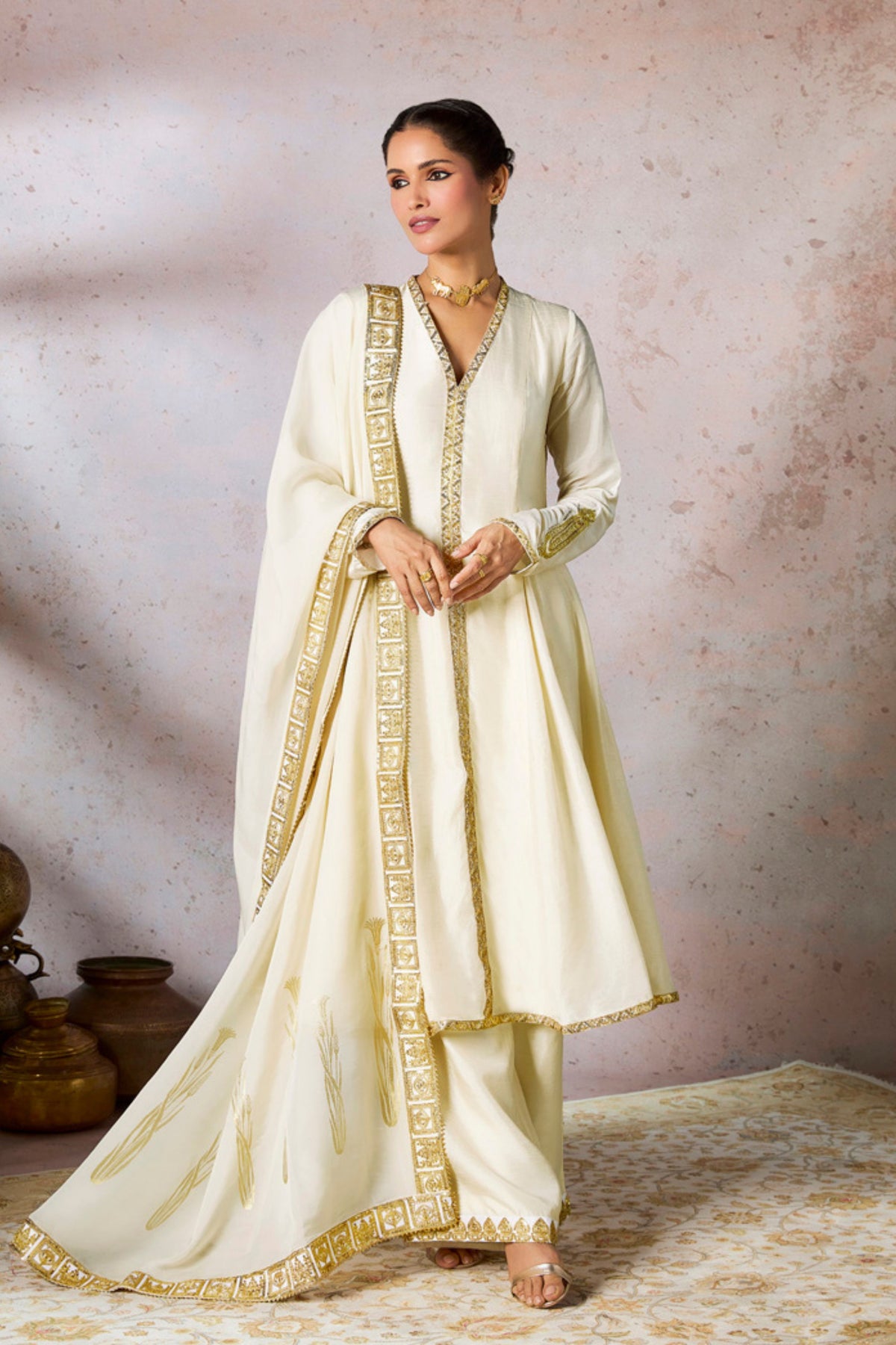 Ivory Whispering Lily Kurta Set