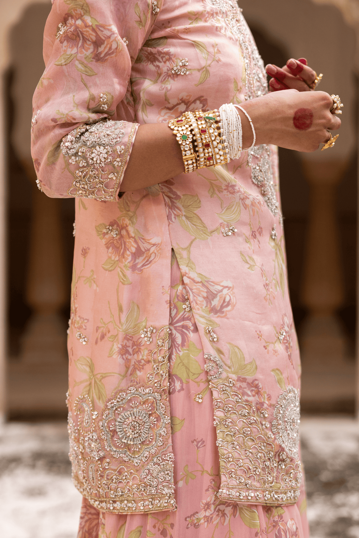 Floral Grace Sharara Set