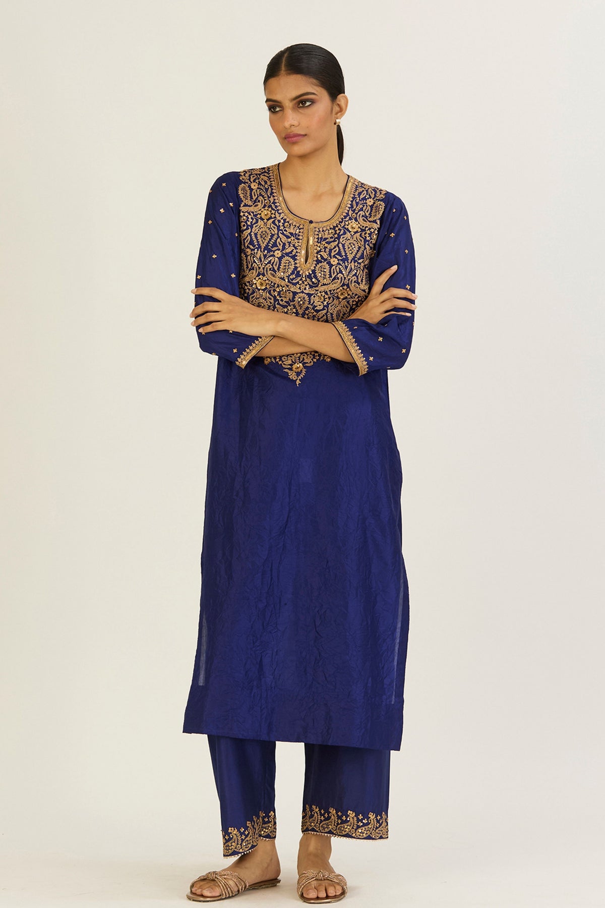 Brinda Royal Blue Kurta &amp; Pants