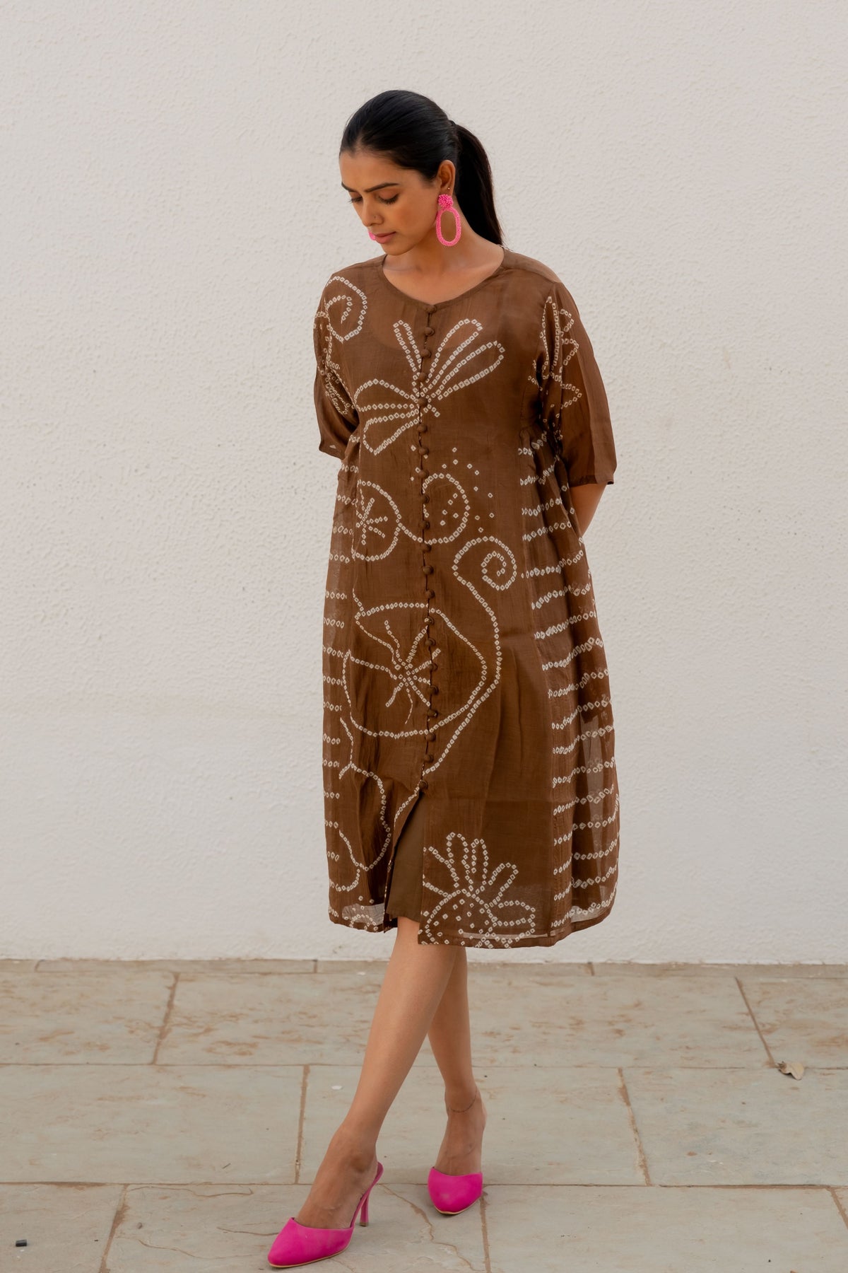 Rosewood Bandhani Dress