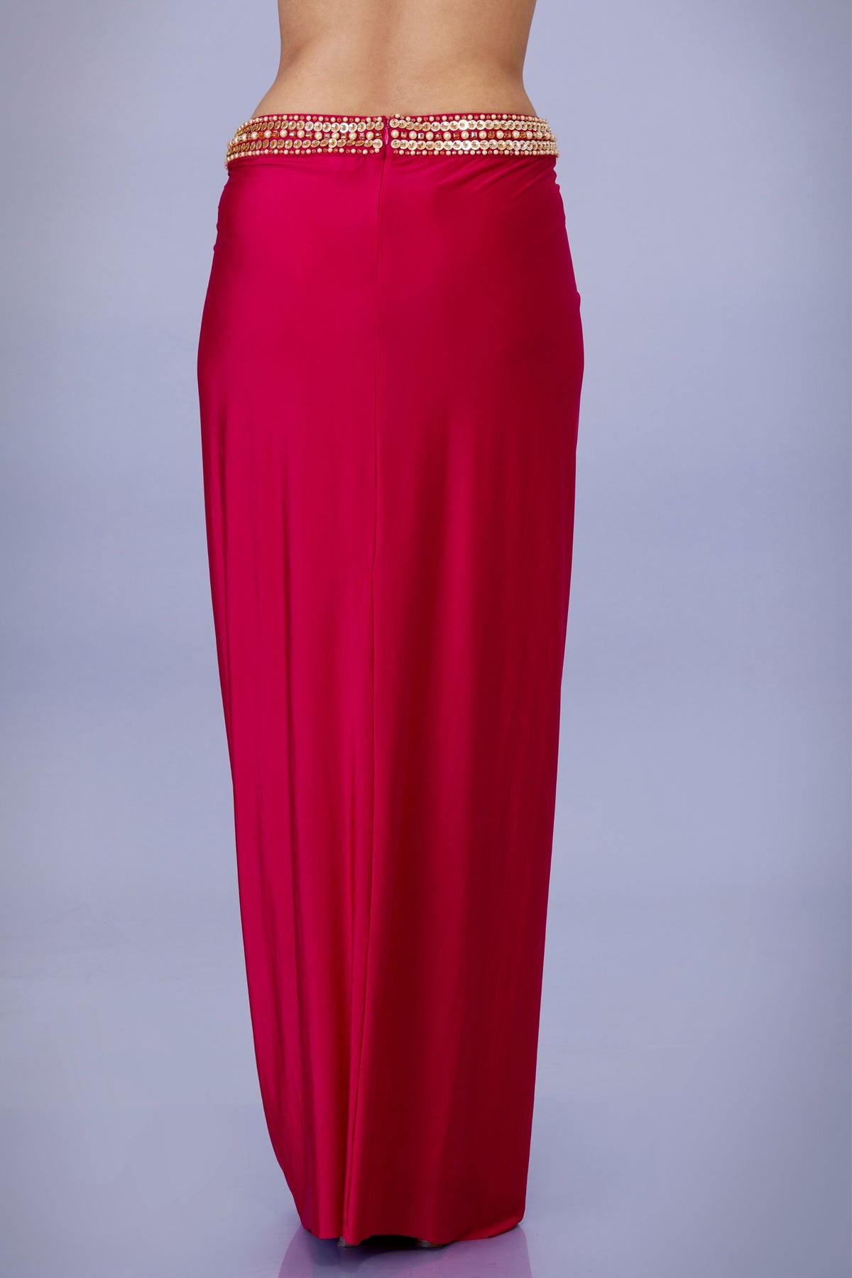 Ruby Pink Draped Skirt