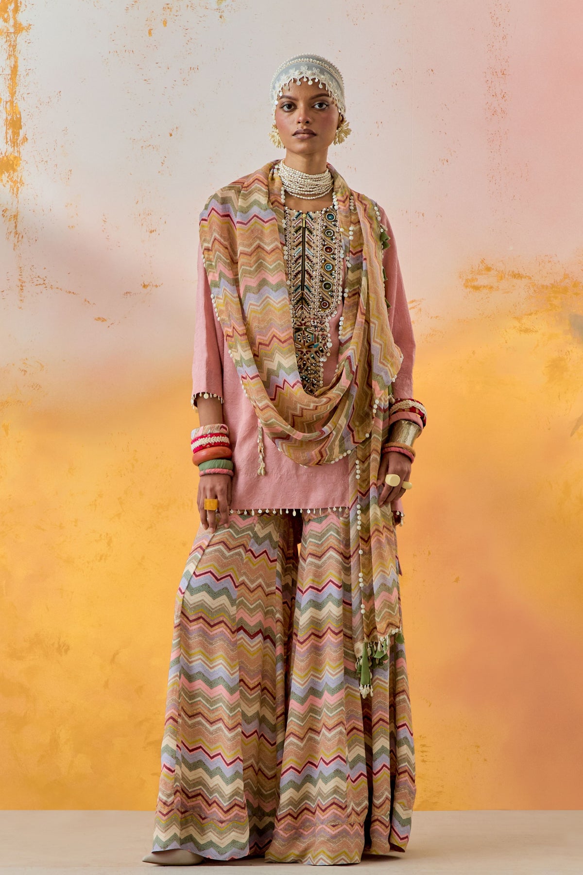 Mitra Short Kurta and Sharara