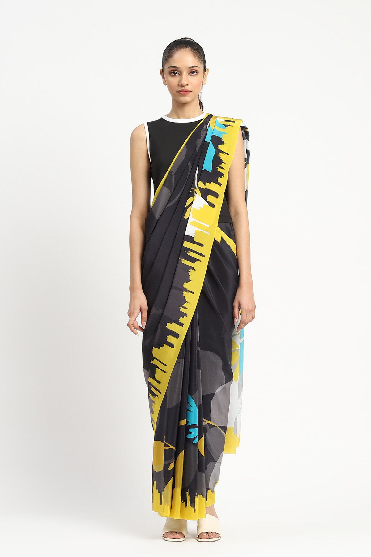 Electric City Printed Saree