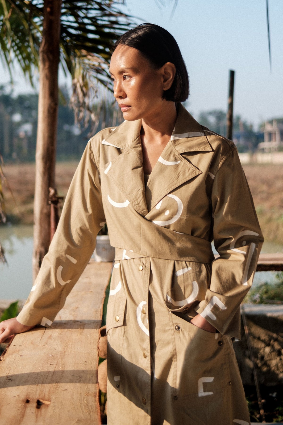 Khaki Line Copenhagen Trench