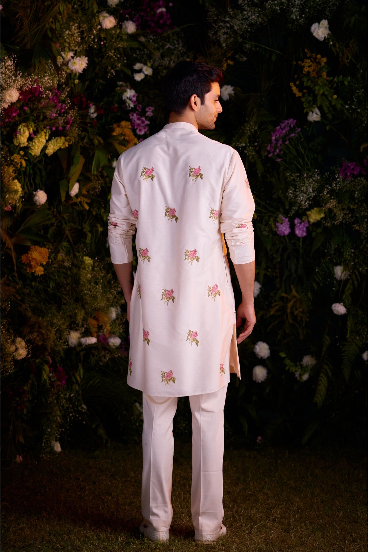 Papyrus White Kurta Set With Jacket