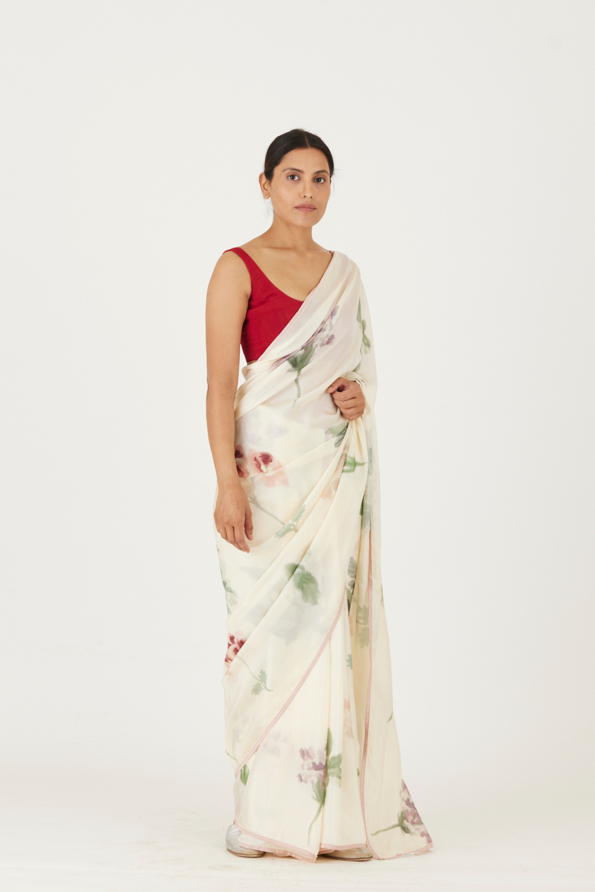 Juliet White Saree