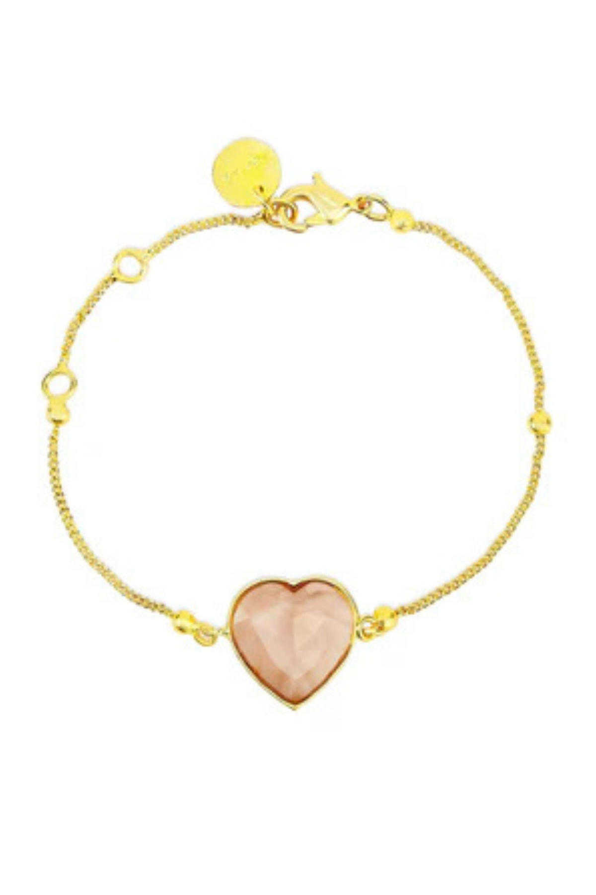 Rena Heart Bracelet in Morganite