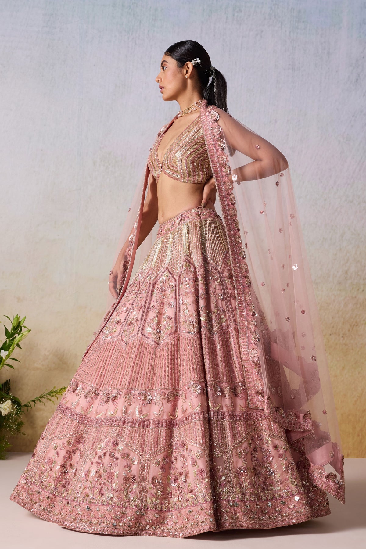 Dusty Rose Lehenga