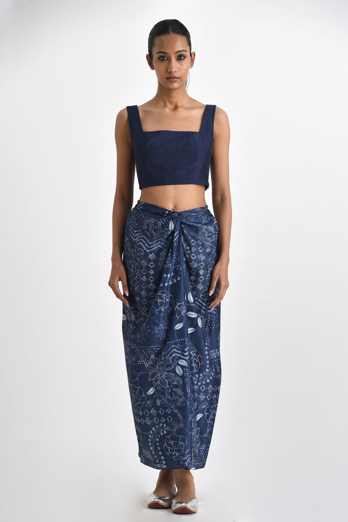 Ballacio Knotted Printed Skirt