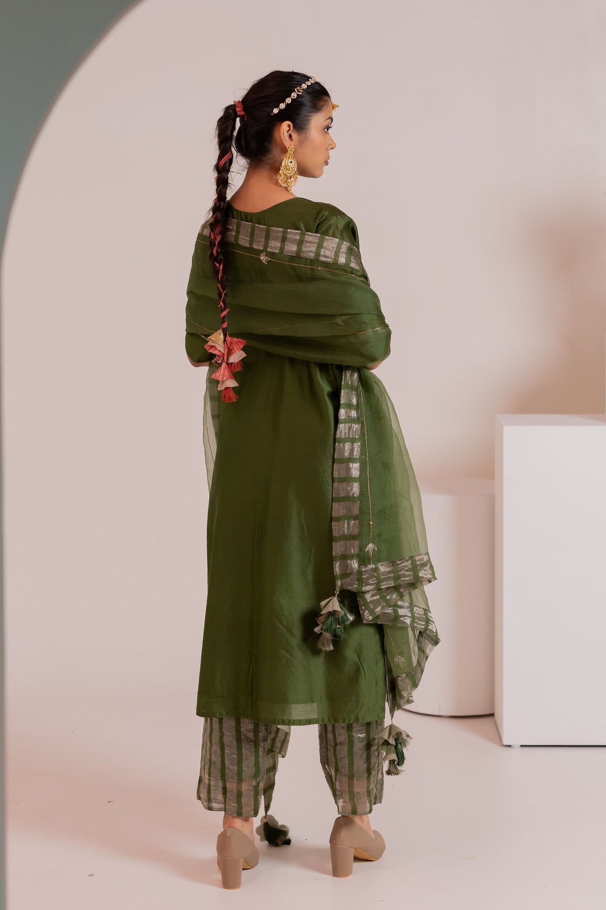 Sidhyaa Green Kurta Set