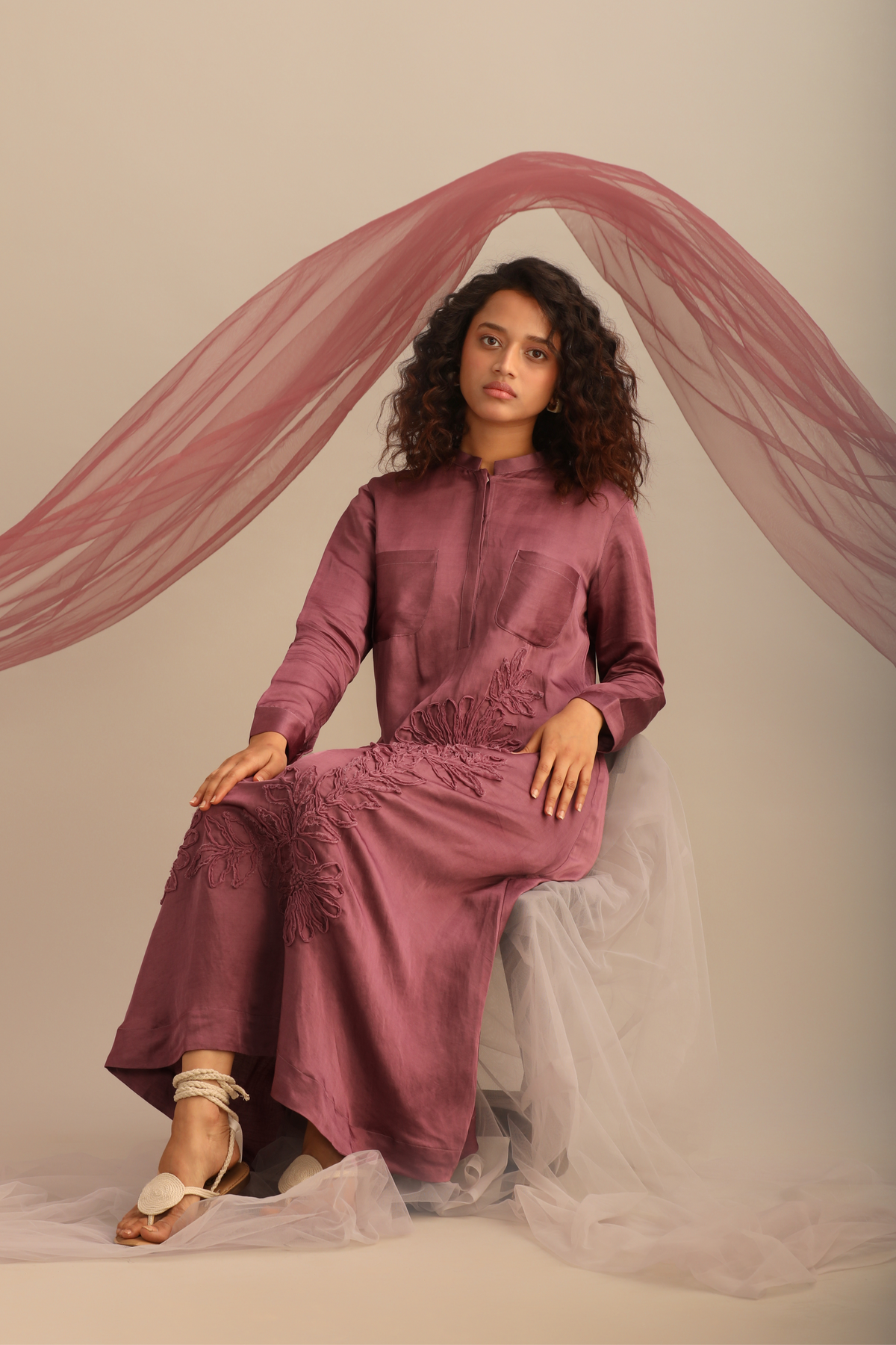 Satin Full Length Dress