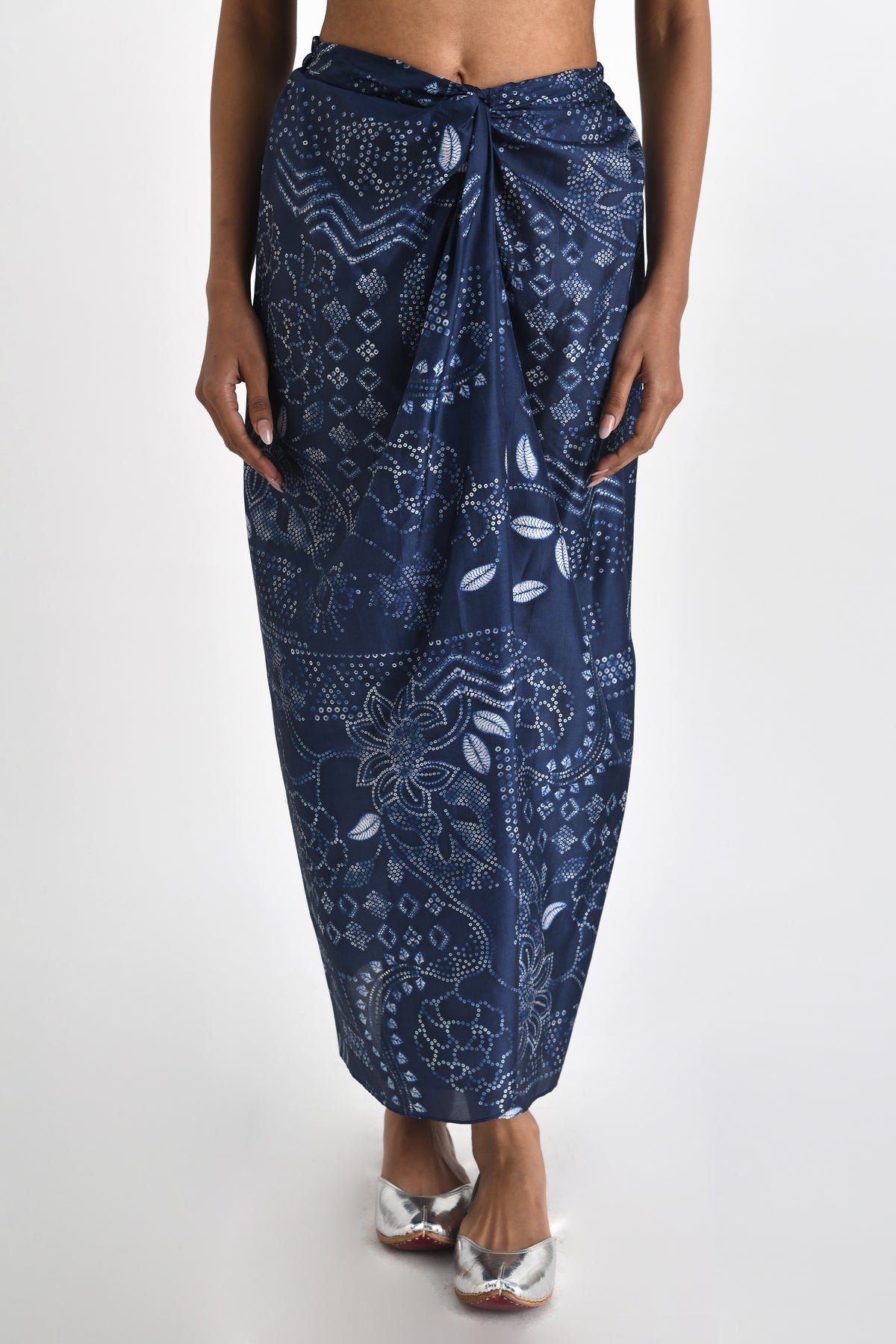 Ballacio Knotted Printed Skirt