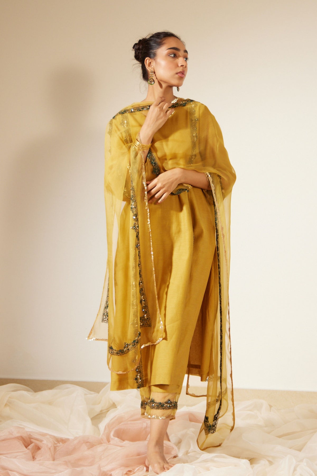 Yellow Abir Dupatta