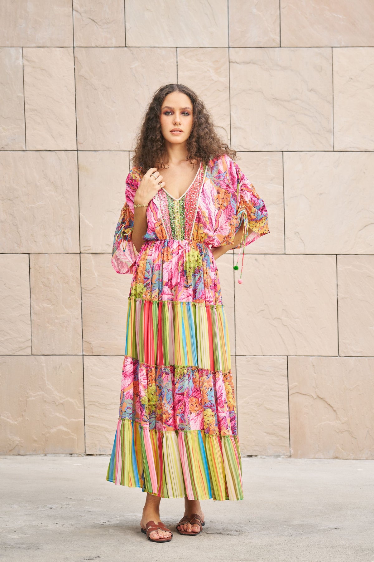 Floral Printed Maxi Dress