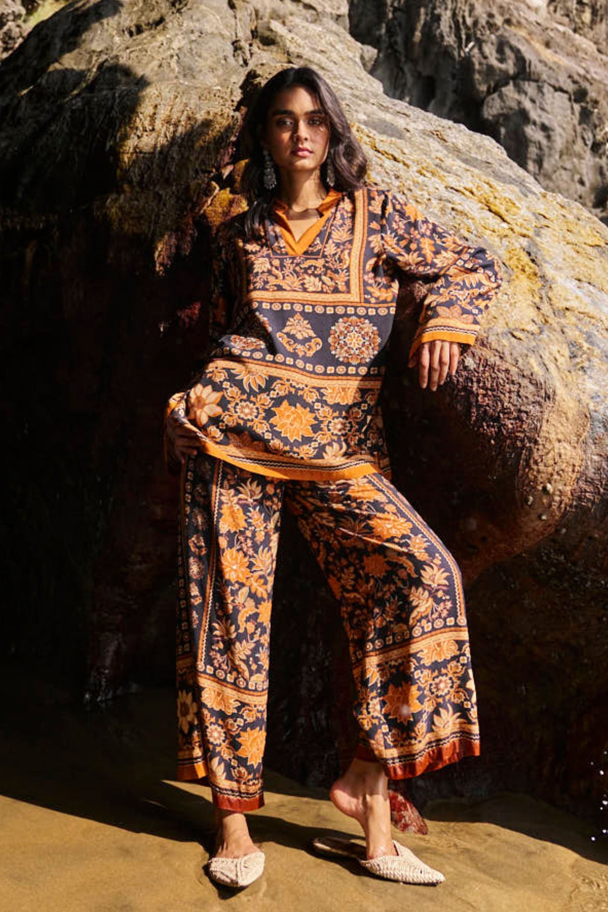 Earth Toned Printed Co-ord Set