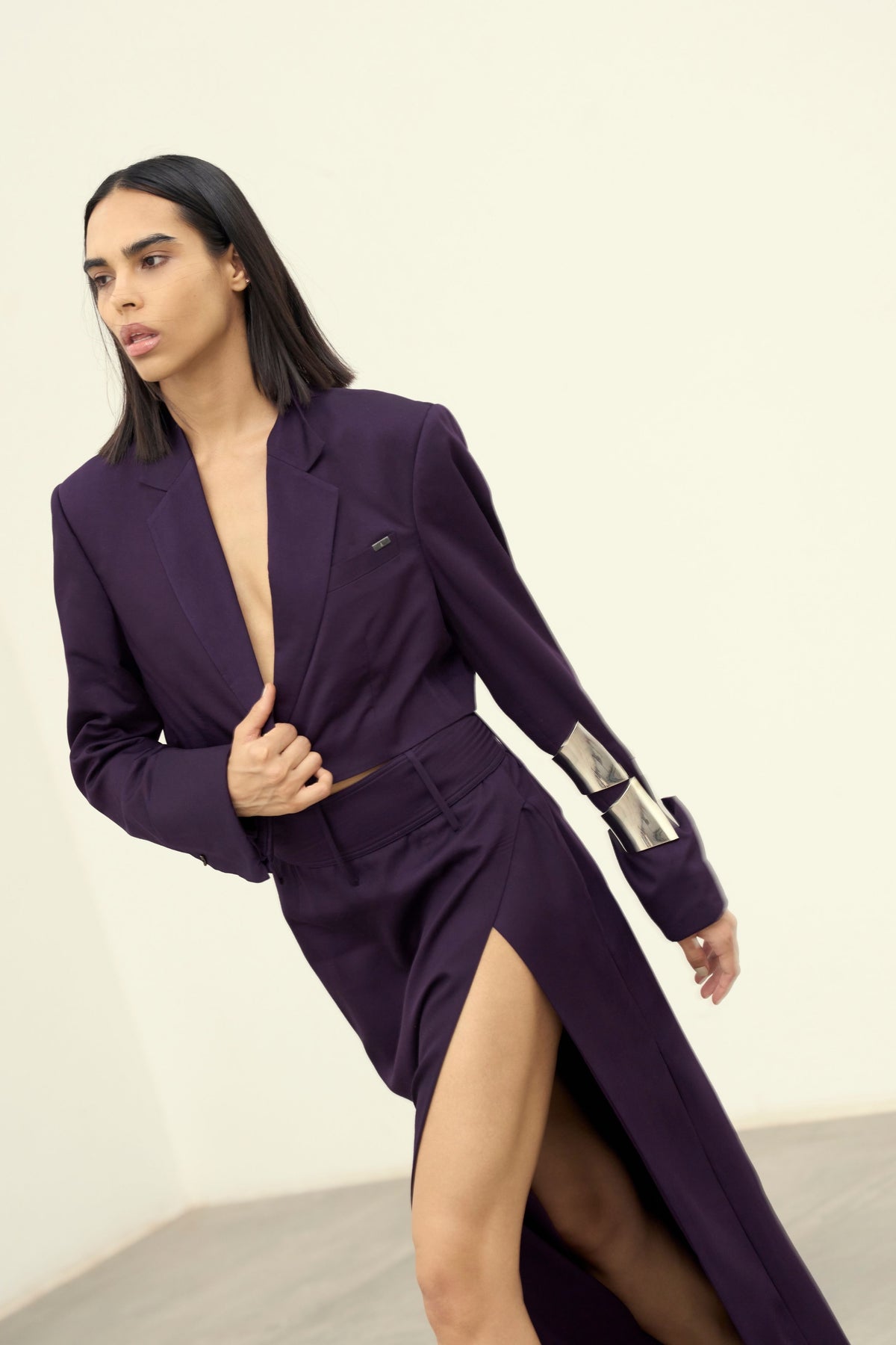 Aubergine Gleam Jacket Set