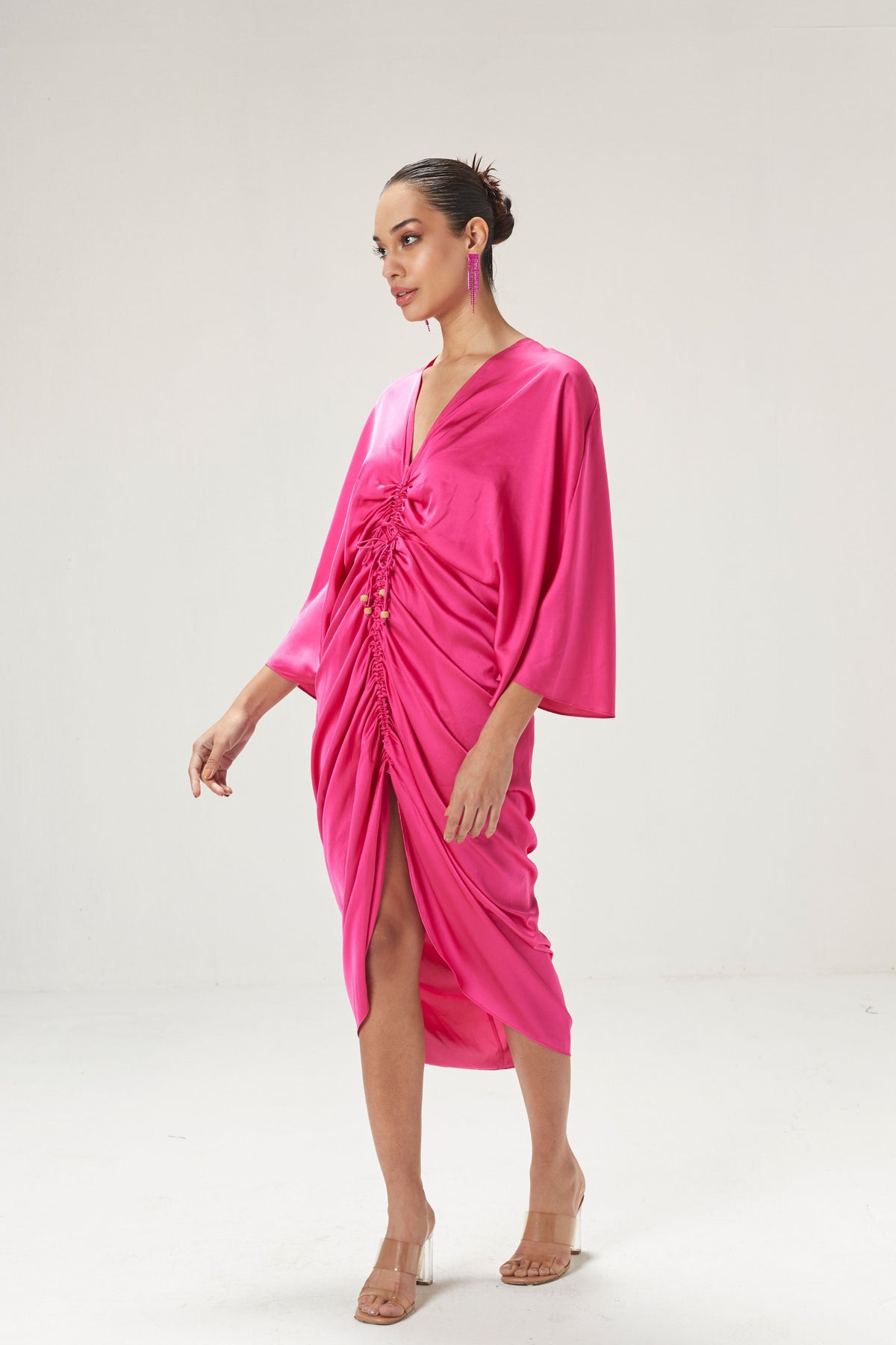 Fuschia Pink Kaftan Dress