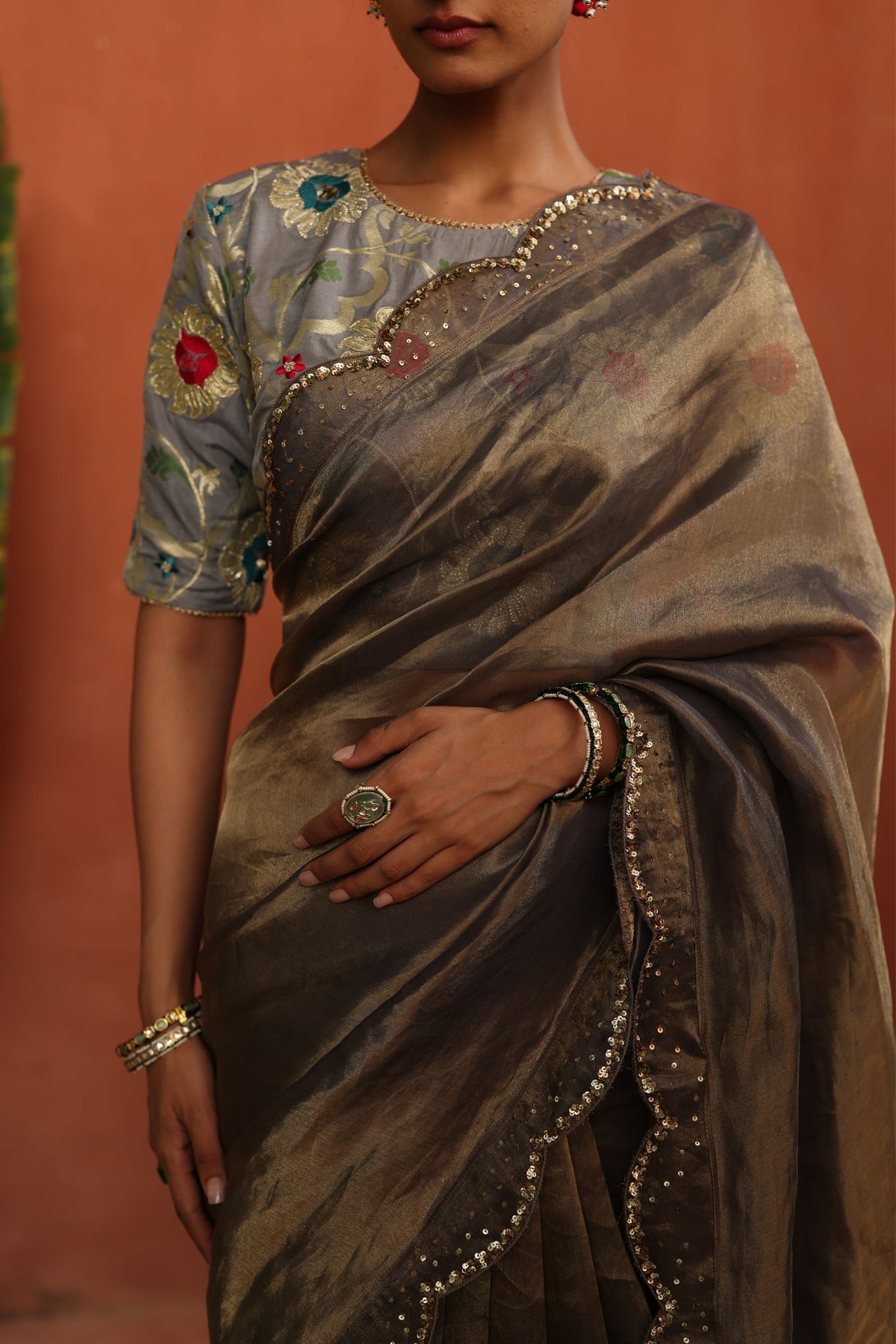 Grey Gulkand Saree