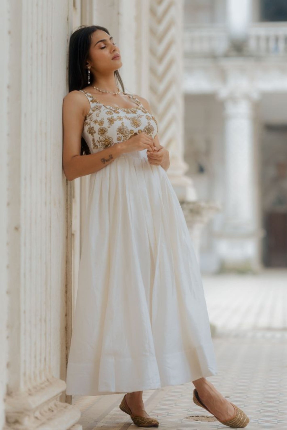 Zeenat Ivory Dress