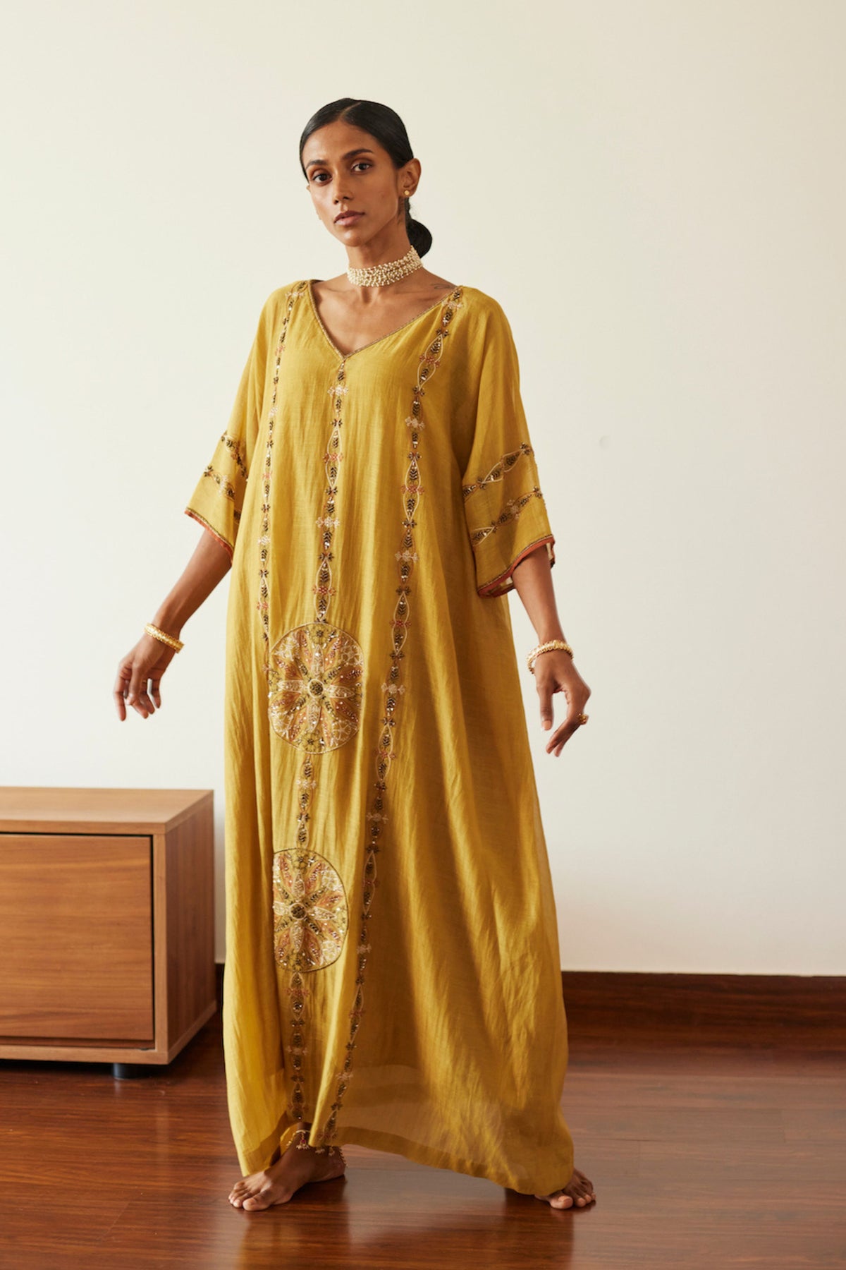 Yellow Uday Kaftan