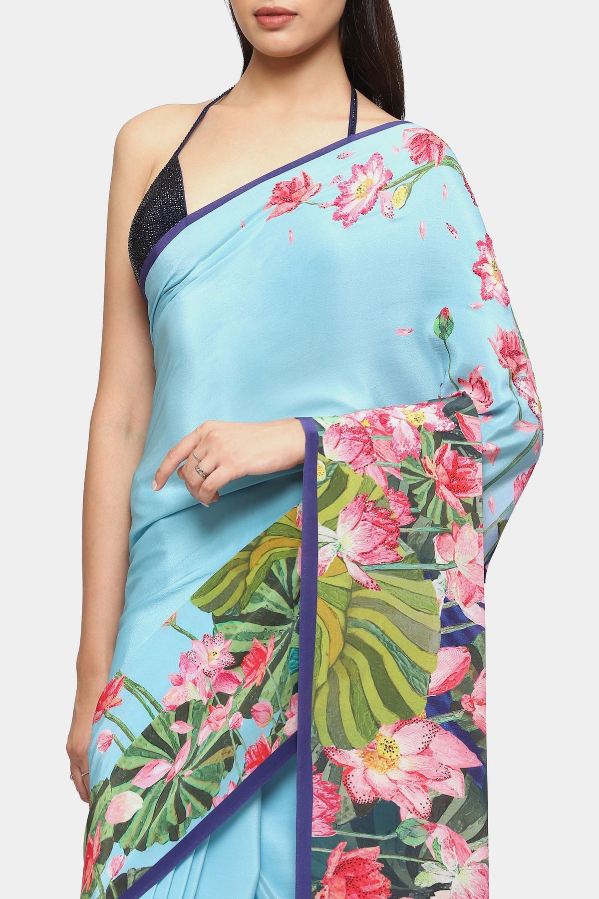 Lotus Lagoon Saree