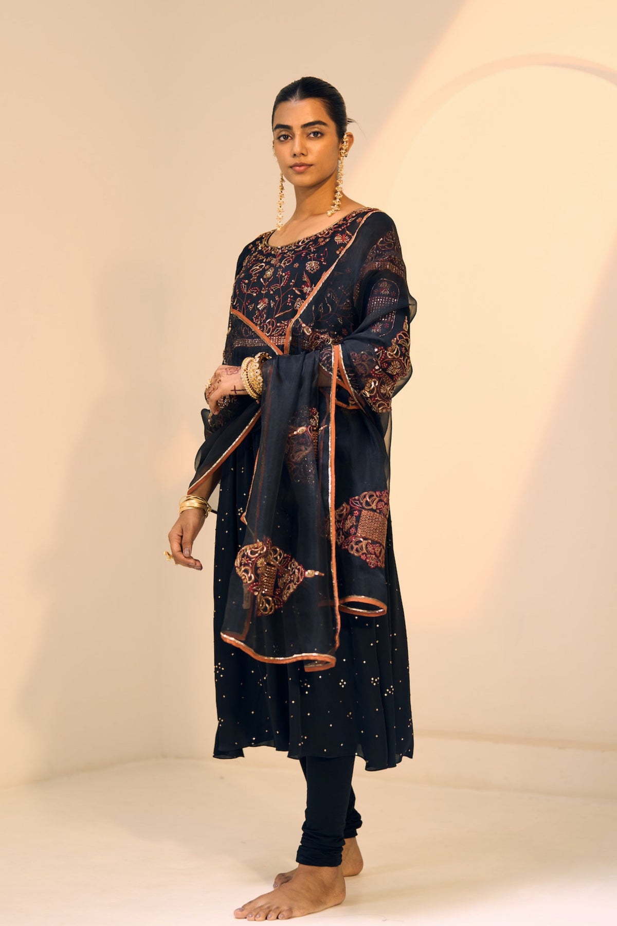 Black Lavanya Dupatta