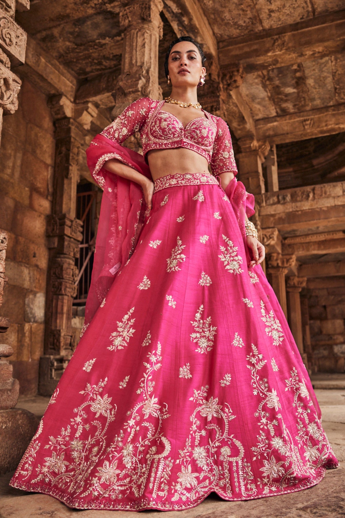 Florid Bridal Lehenga Set