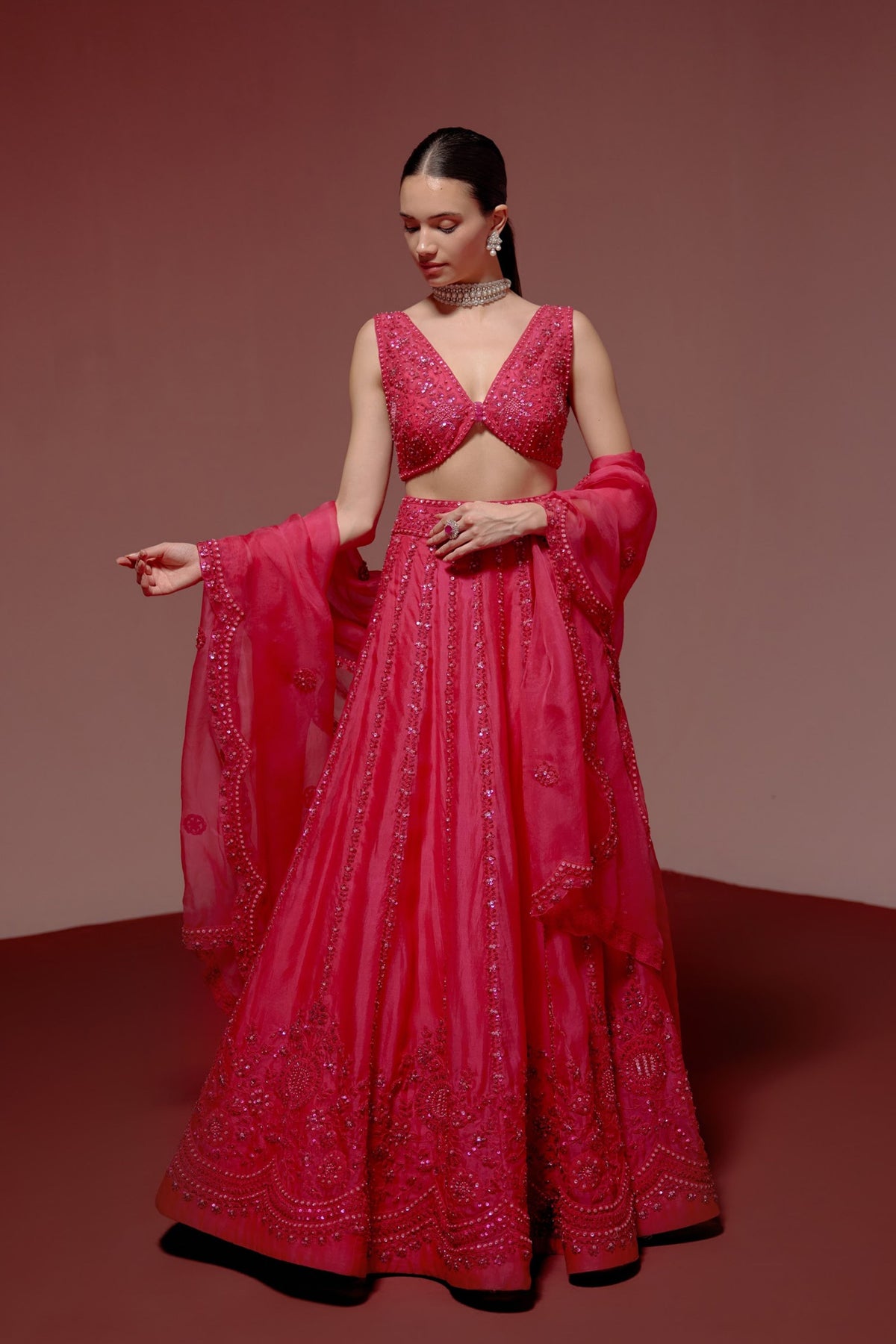 Hotpink Lehenga