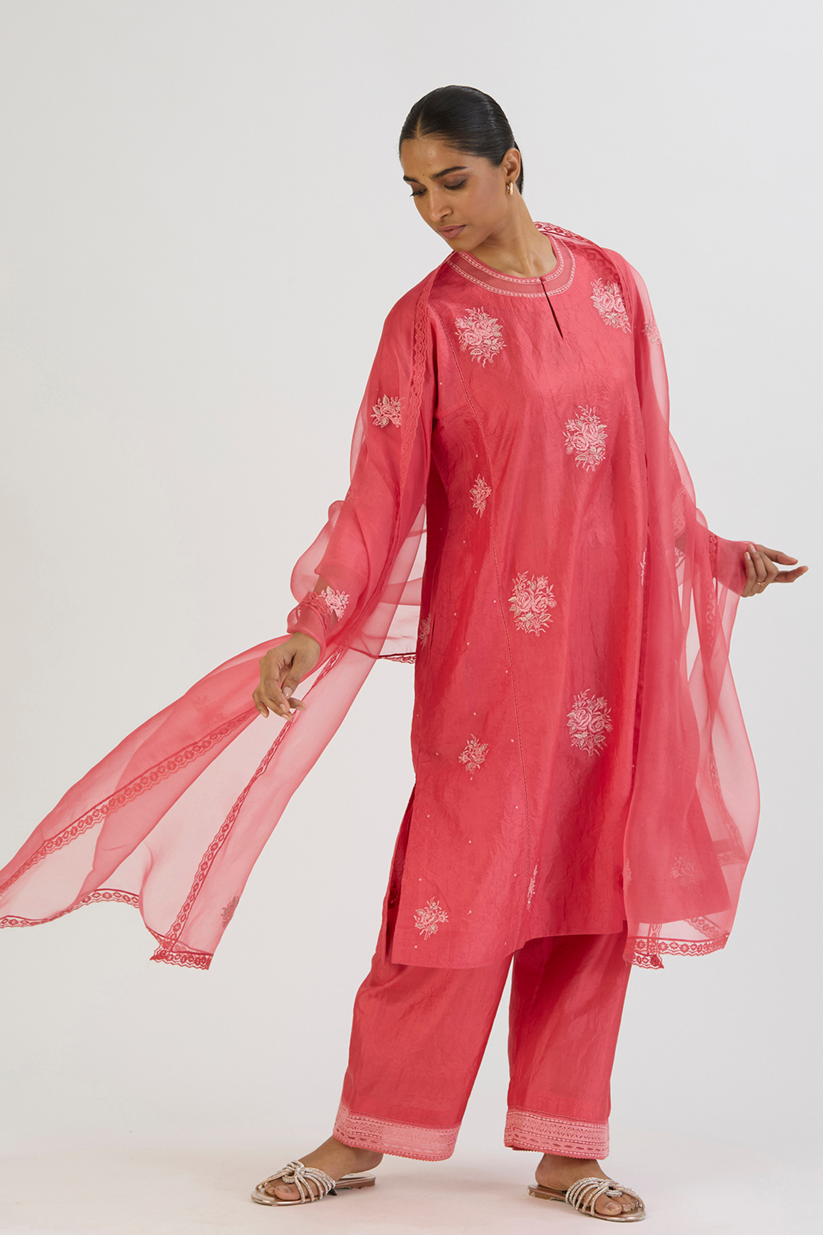 Pink Aadhya Kurta and Pant