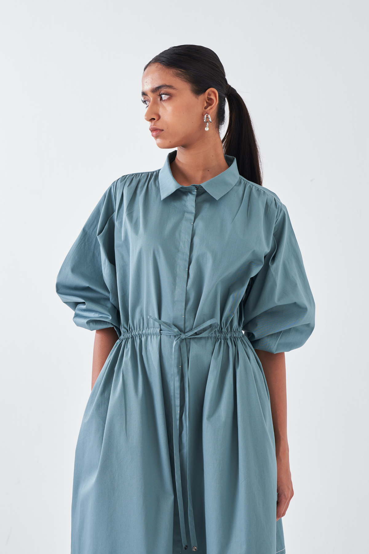 Panel Drawstring Dress