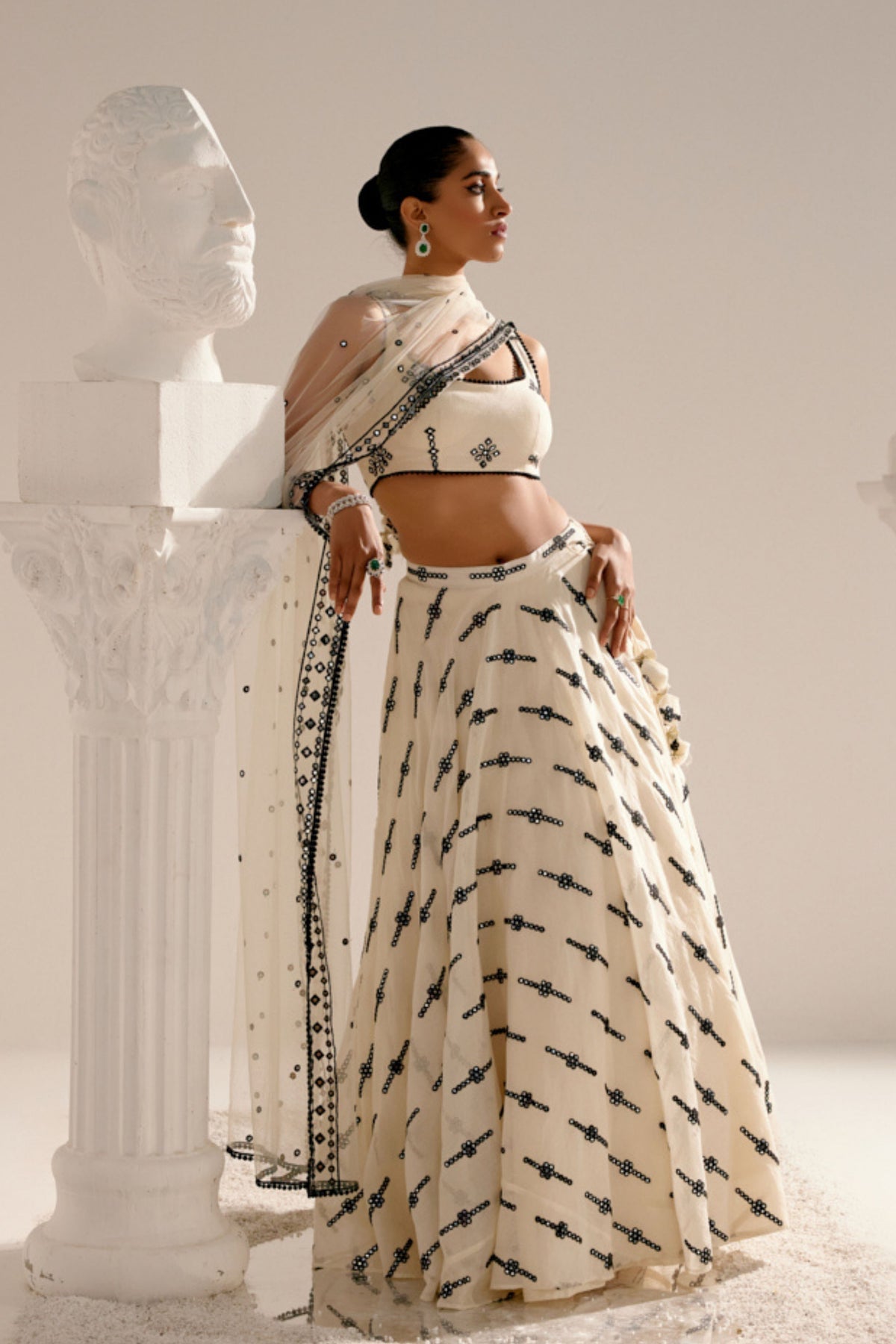 Center Square Lehenga Set