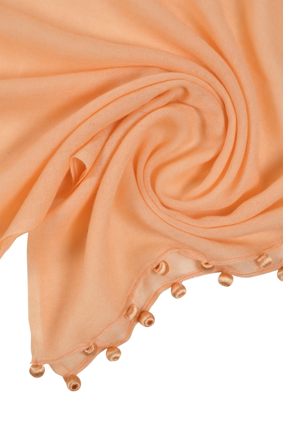 Peach Pebbles Cashmere Square