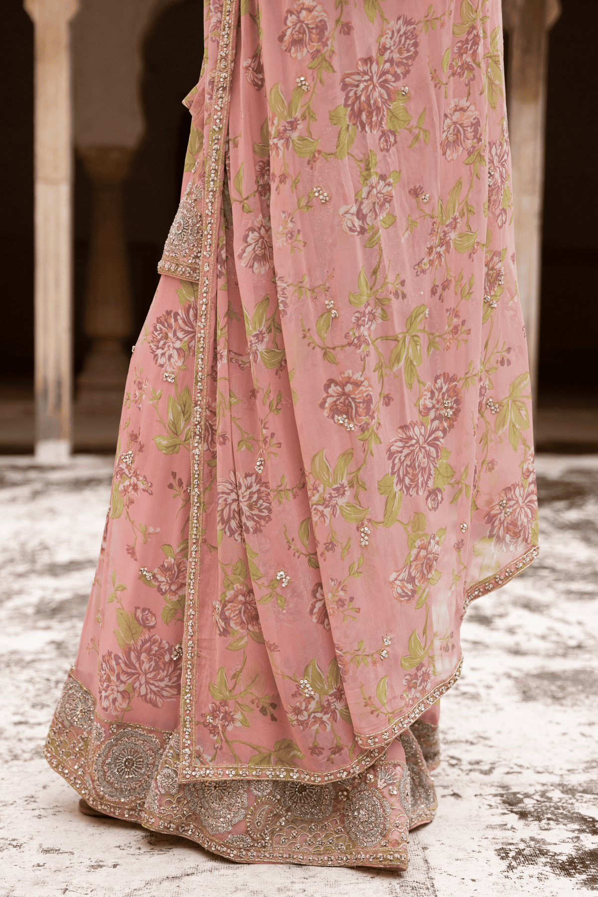 Floral Grace Sharara Set