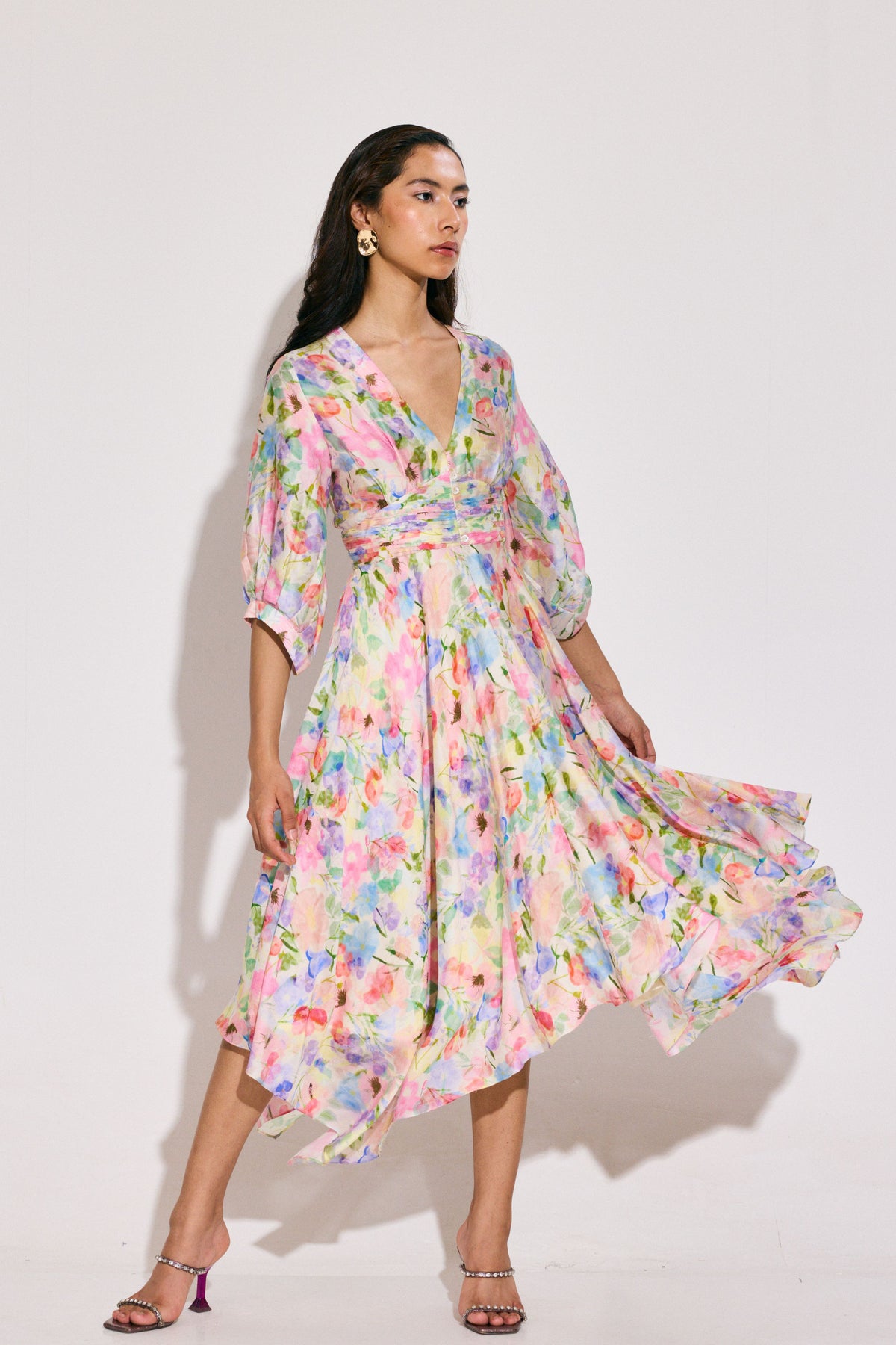 Calico Print Mililah Dress