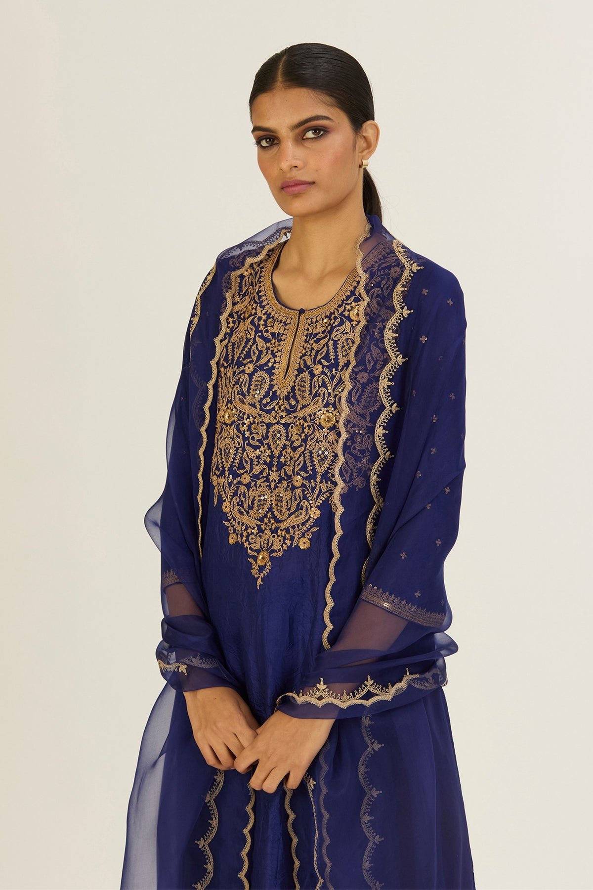 Brinda Royal Blue Kurta &amp; Pants