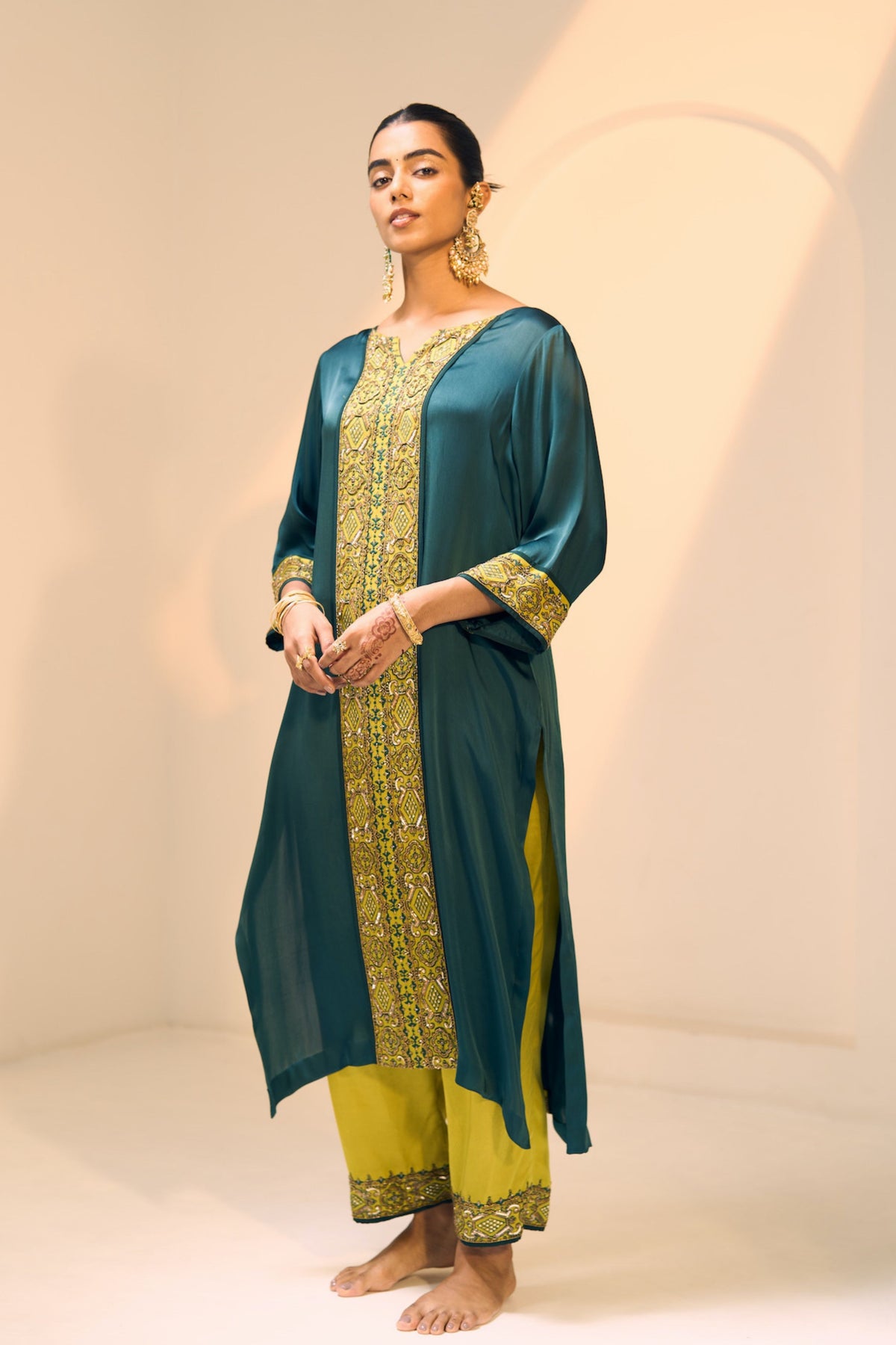 Green Seerat Kurta Set