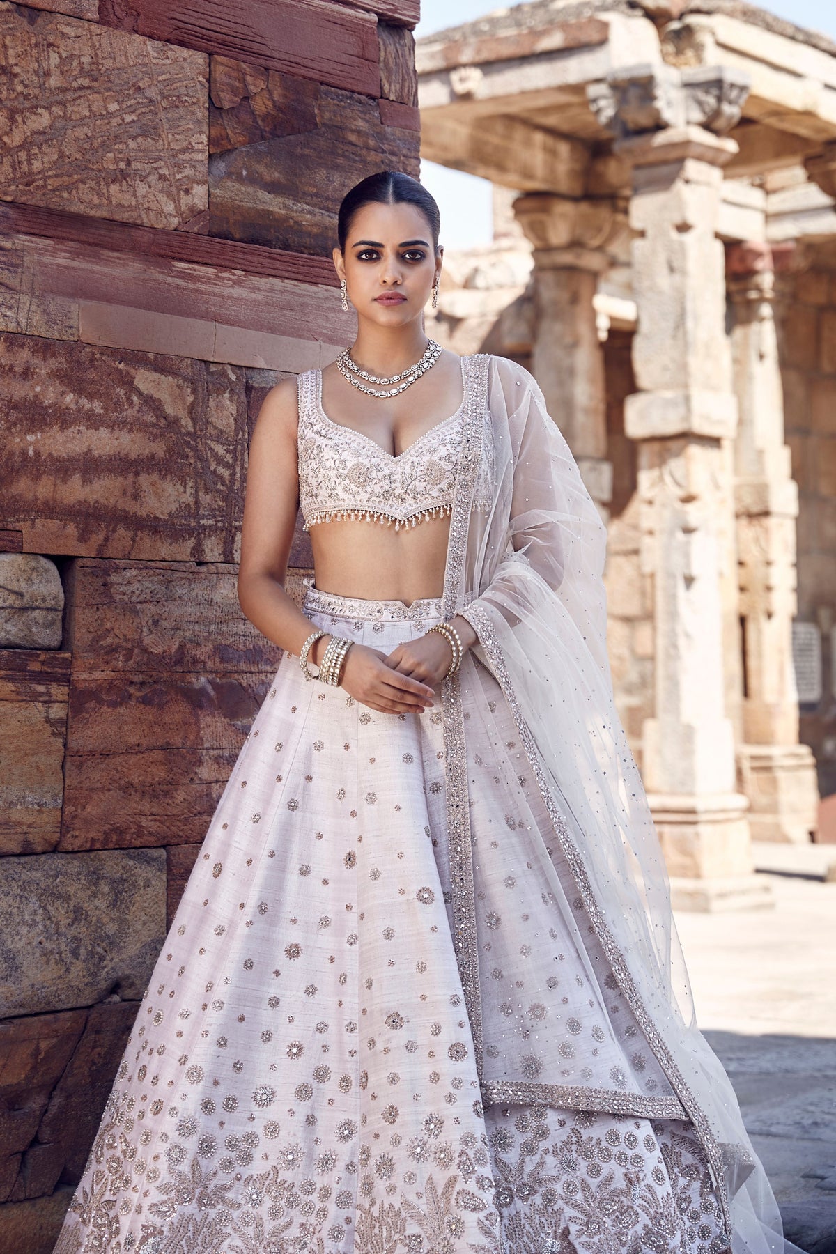 The Ekru Royal Nandi Lehenga Set