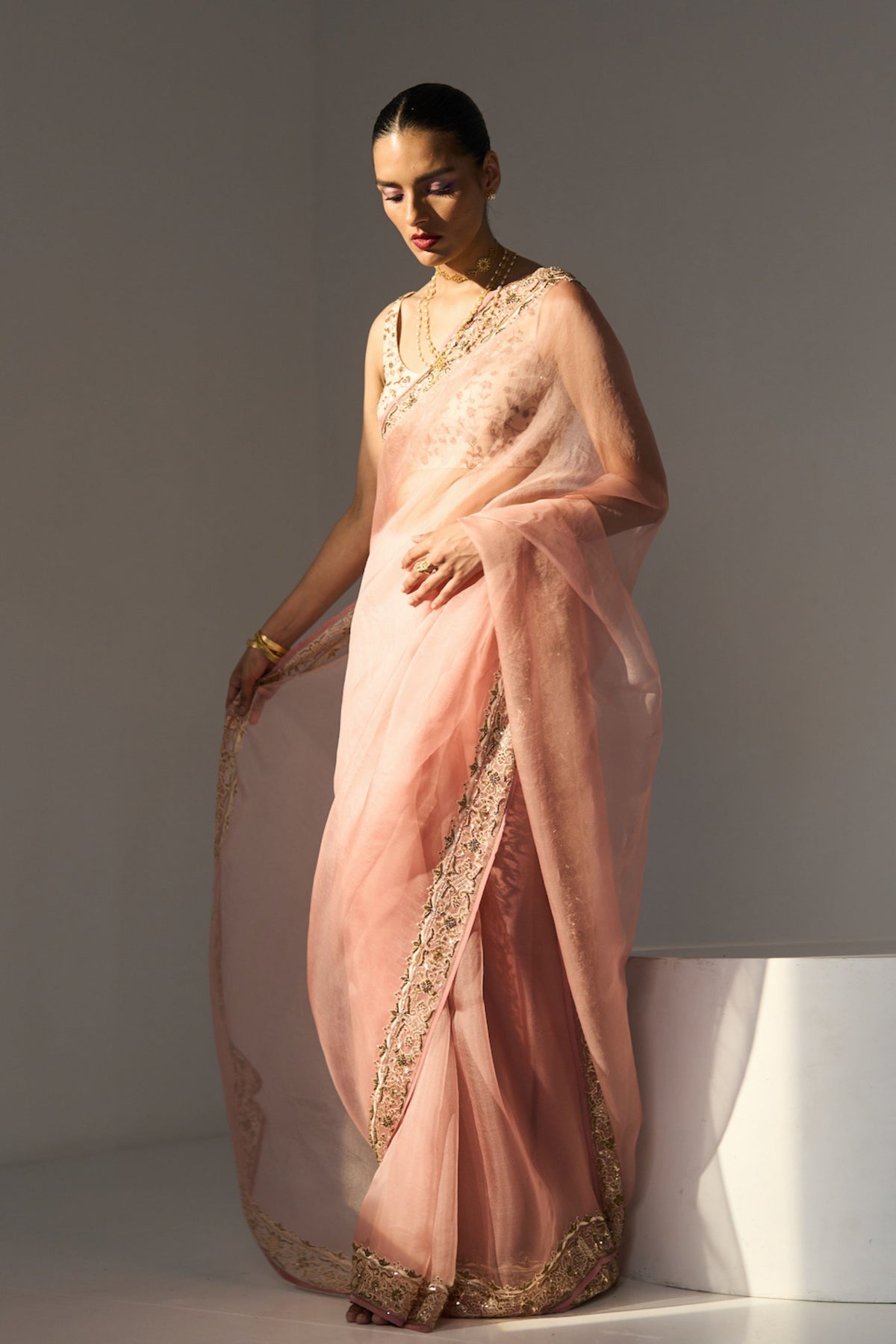 Pink Pavit Saree