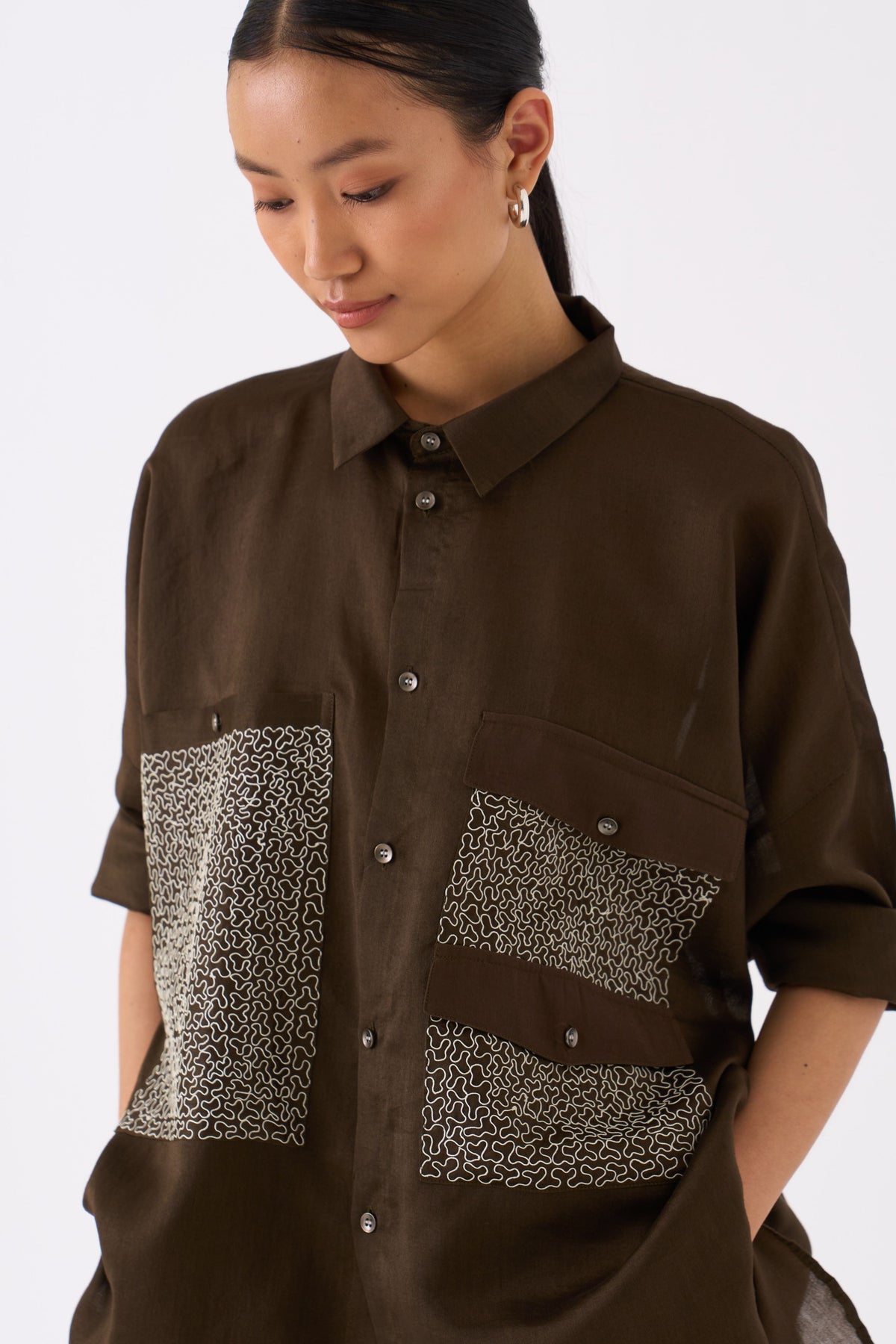 Olive Pocket Shirt Co-ord