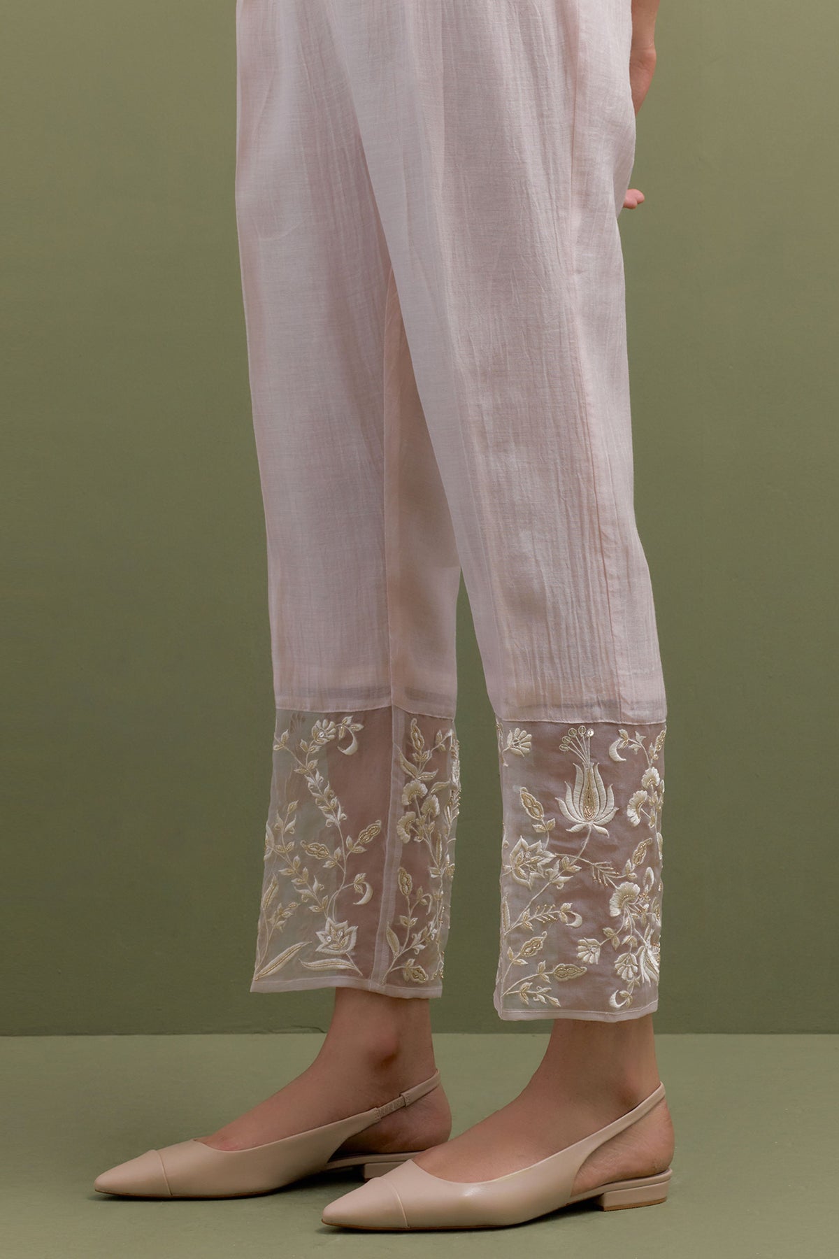 Pink Embroidered Kurta Set With Dupatta