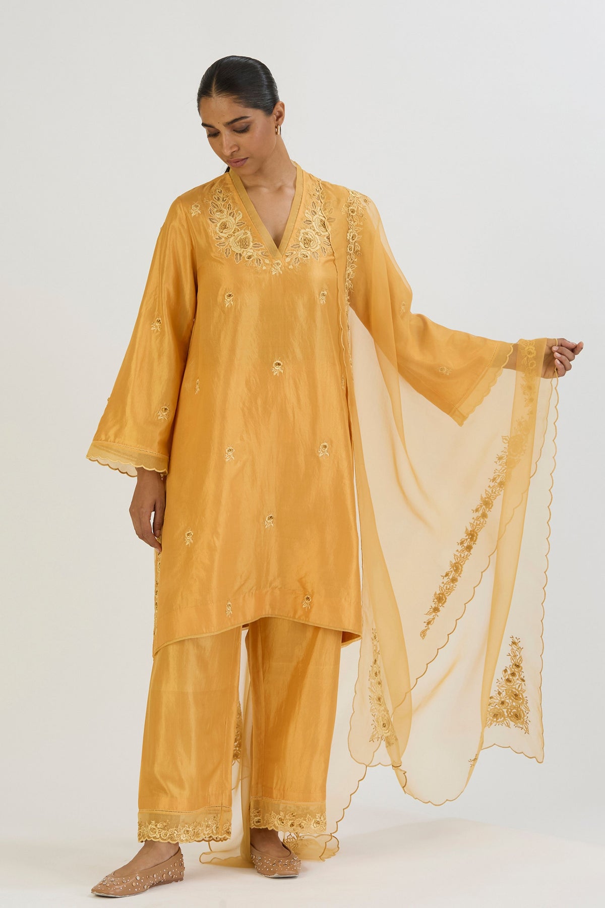 Yellow Ferah Dupatta